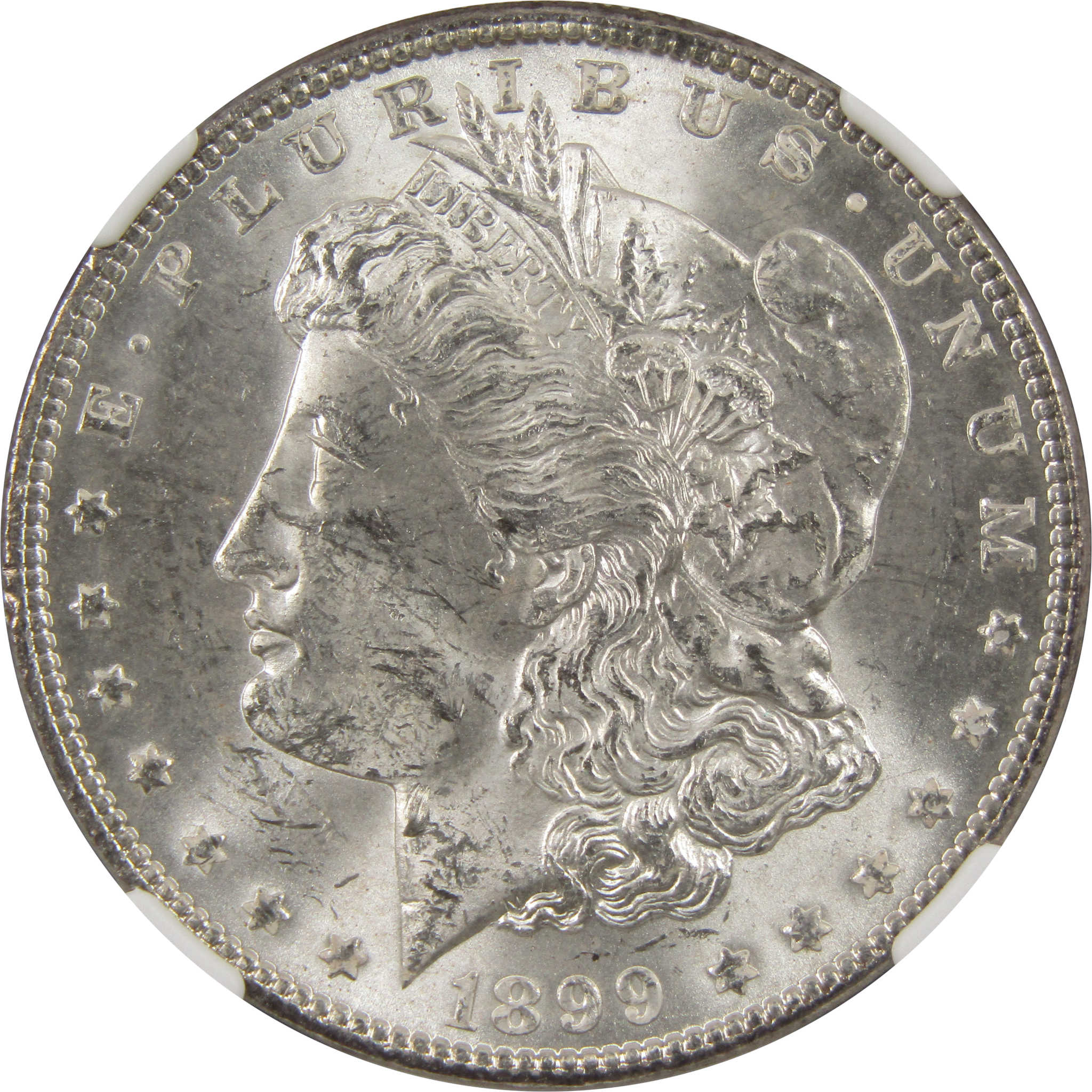 1899 Morgan Dollar MS 62 NGC Silver $1 Uncirculated Coin SKU:I11724 - Morgan coin - Morgan silver dollar - Morgan silver dollar for sale - Profile Coins &amp; Collectibles