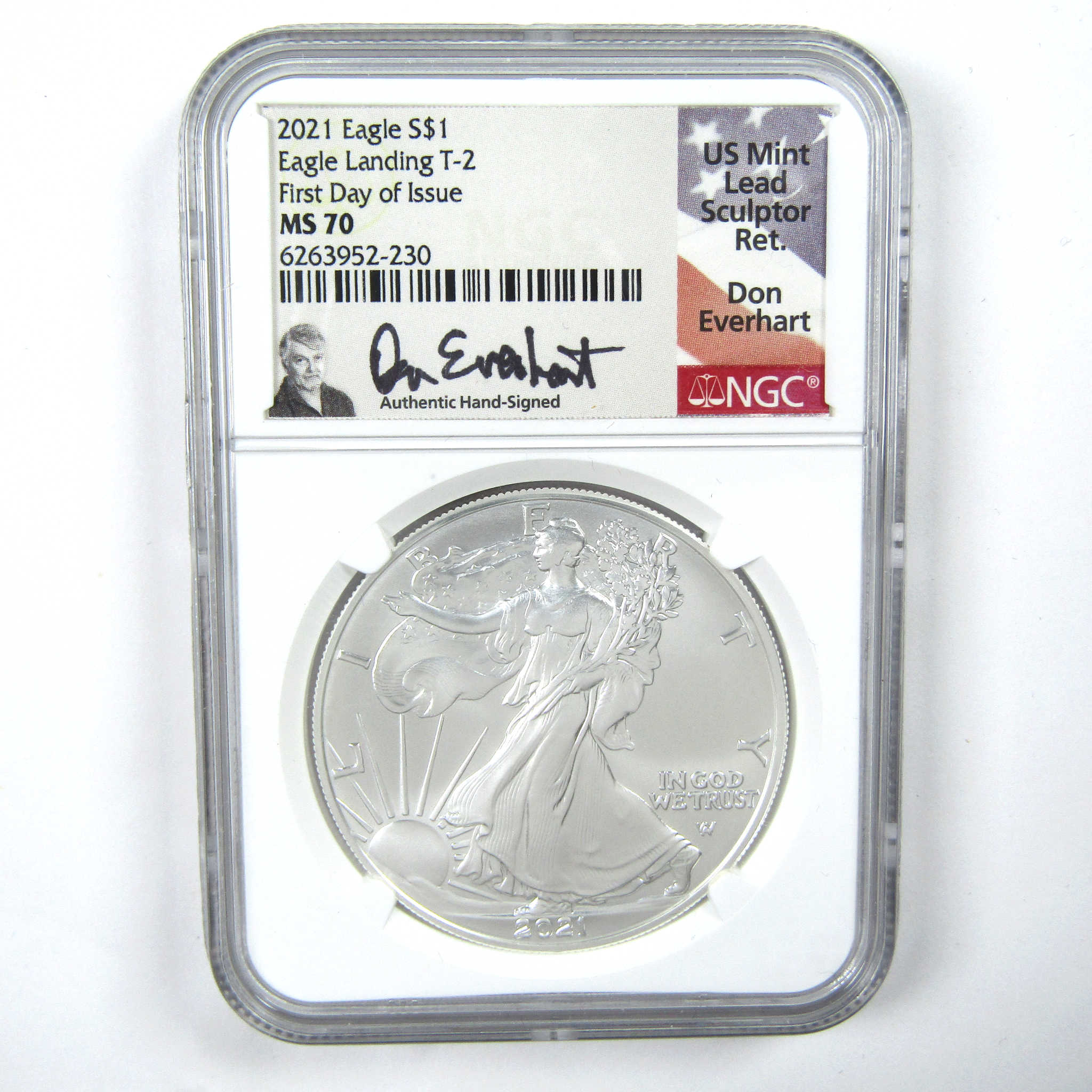 2021 Type 2 American Silver Eagle MS 70 NGC $1 First Day SKU:CPC6983