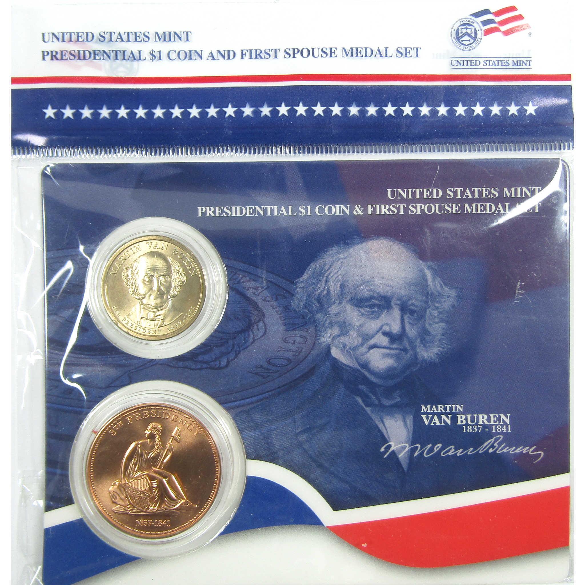 2008 Martin Van Buren First Spouse 2 Piece Set Unc SKU:CPC8971