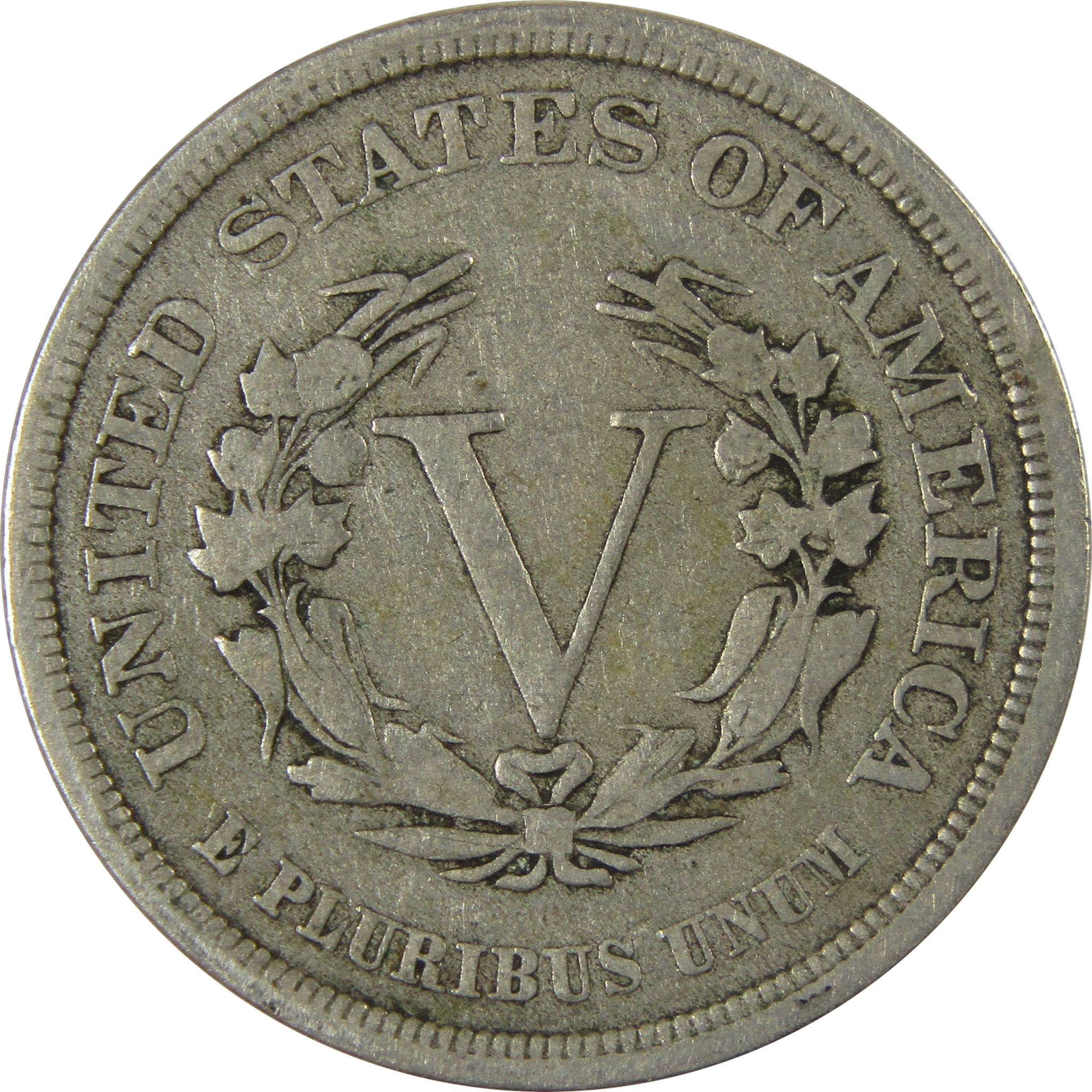 1883 No Cents Liberty Head V Nickel F Fine 5c Coin SKU:I26494