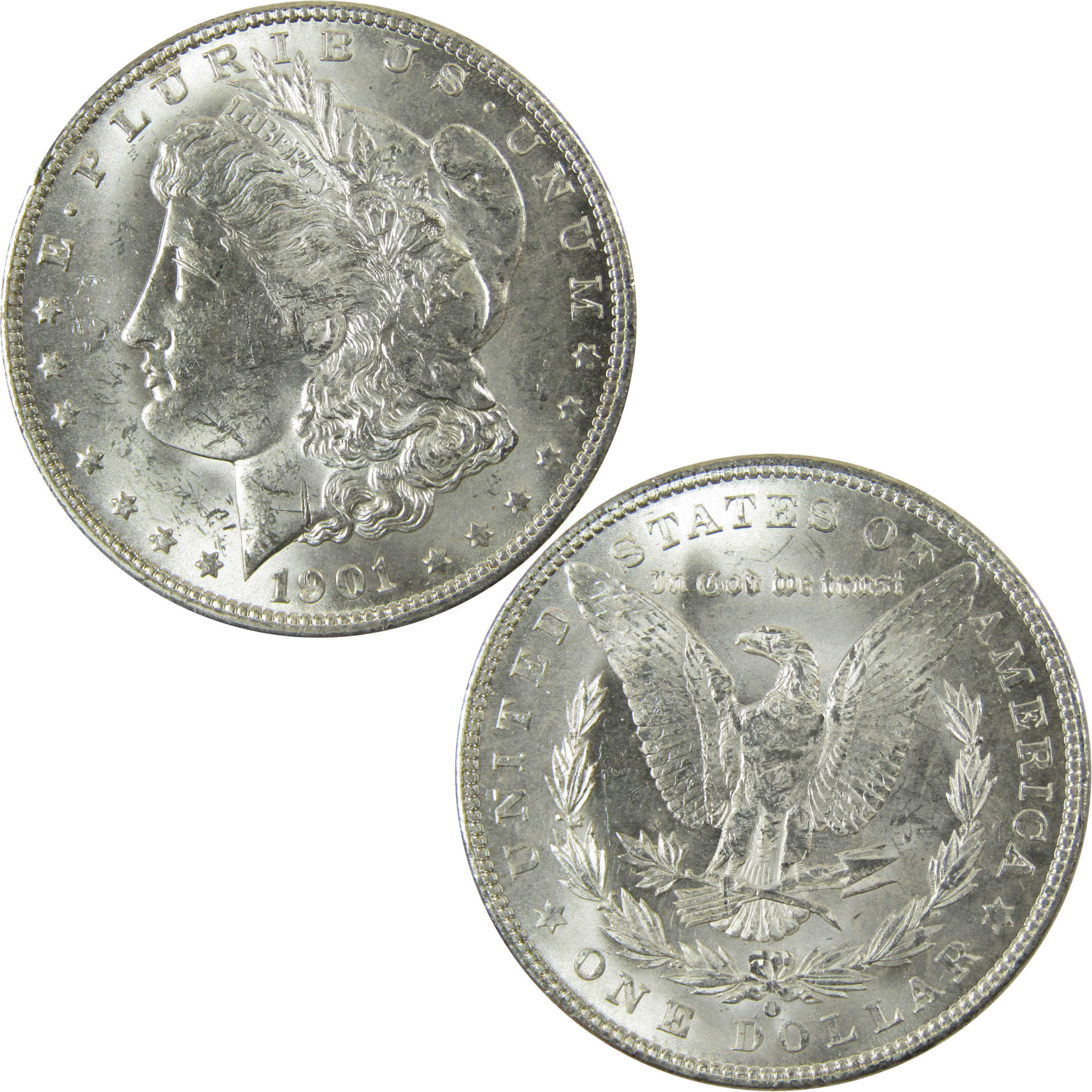 1901 O Morgan Silver Dollar Uncirculated Mint State $1 Coin SKU:I28389