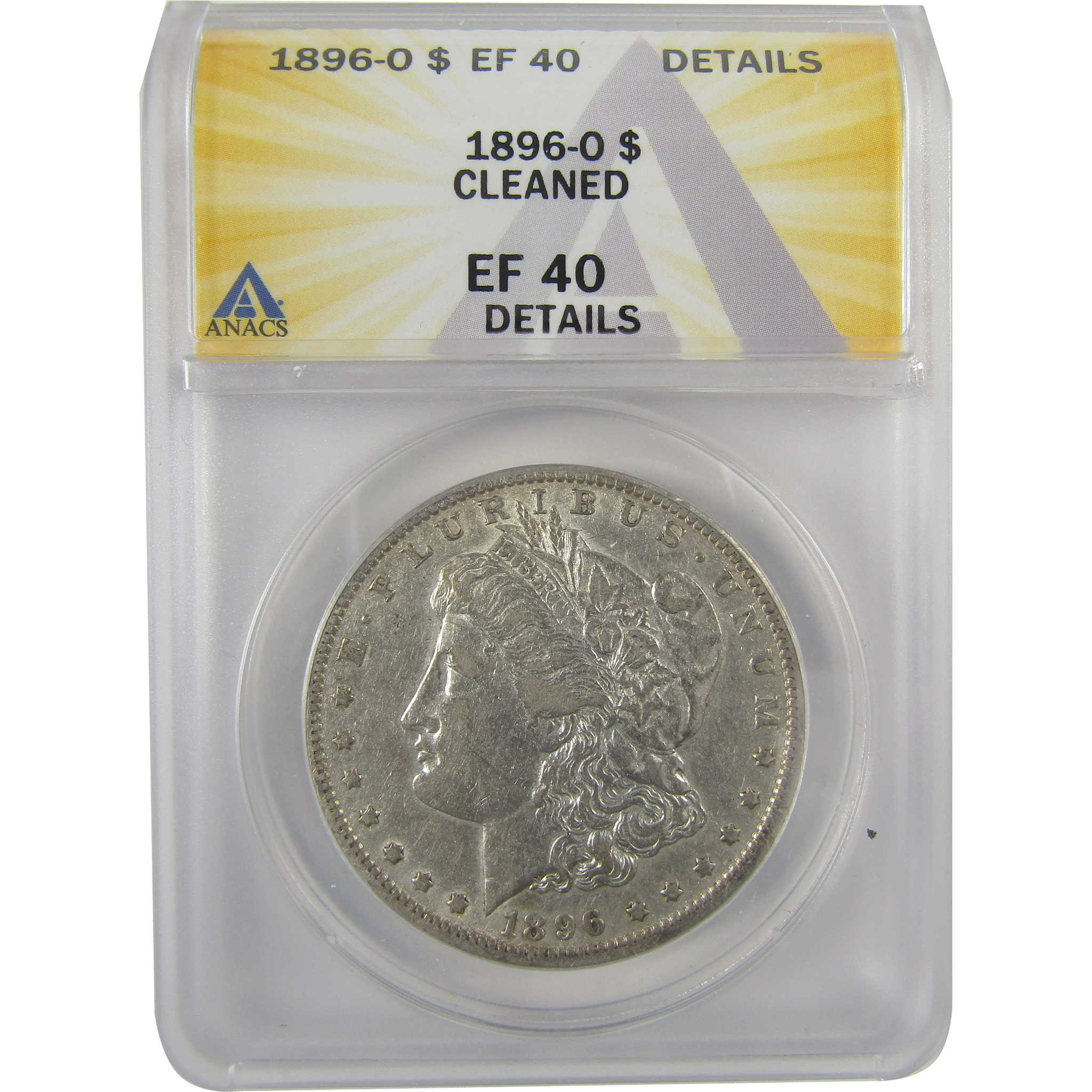 1896 O Morgan Dollar EF 40 Details ANACS Silver $1 Coin SKU:I19022 - Morgan coin - Morgan silver dollar - Morgan silver dollar for sale - Profile Coins &amp; Collectibles