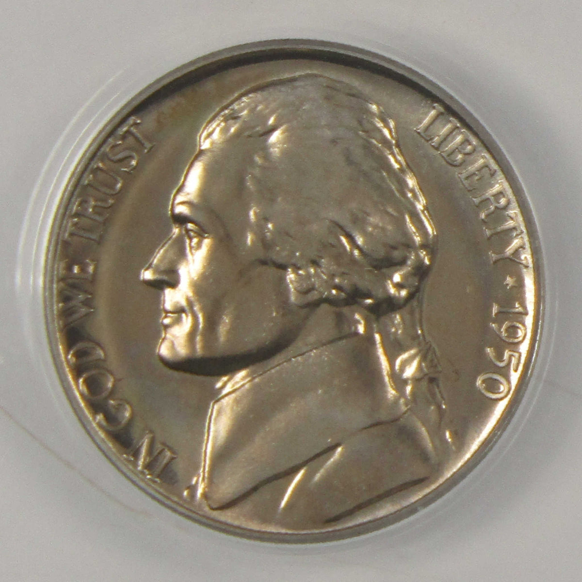 1950 Jefferson Nickel PF 66 ANACS Proof 5c Coin Collectible SKU:I28769