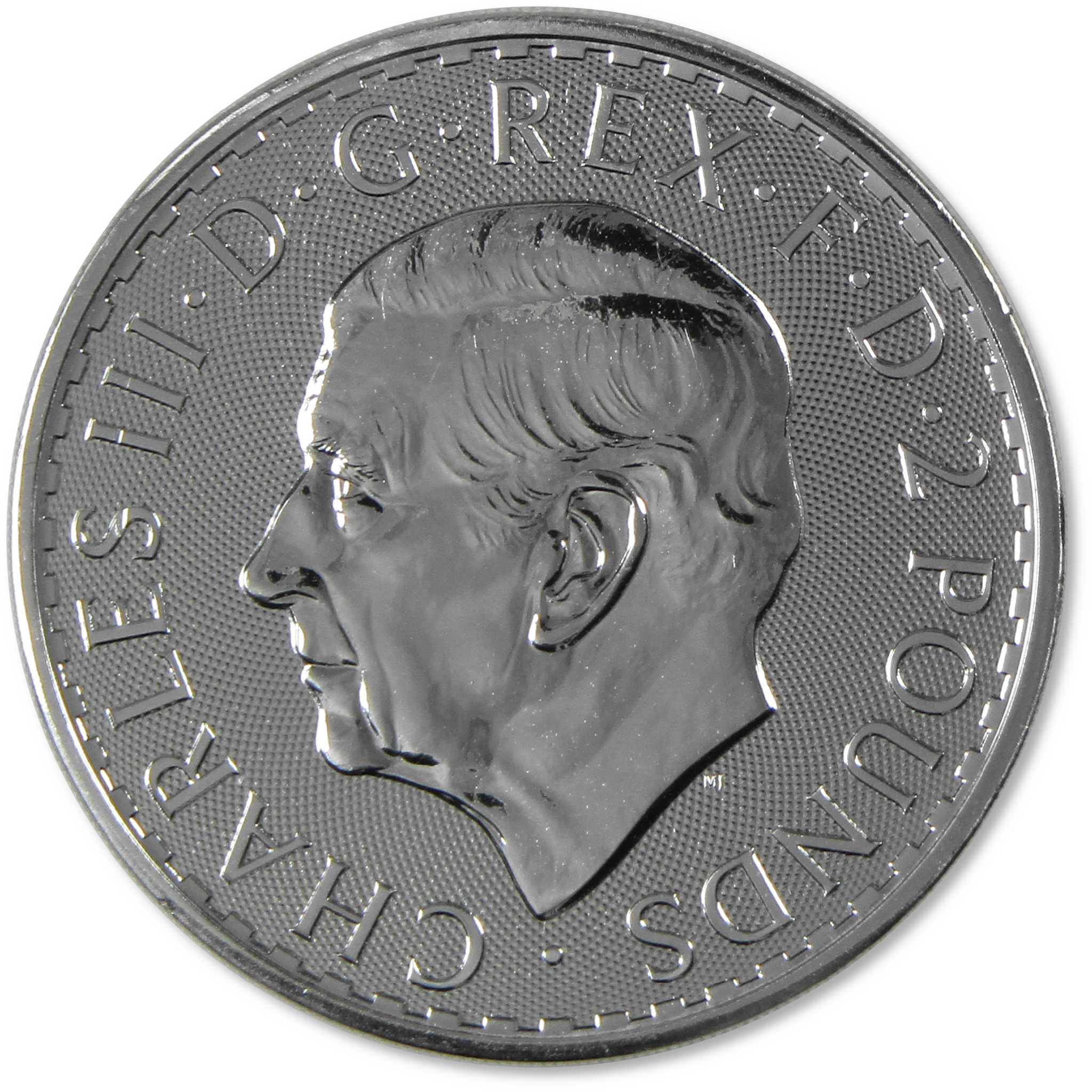 2023 Charles III UK Britannia £2 1 oz .999 Silver BU Uncirculated