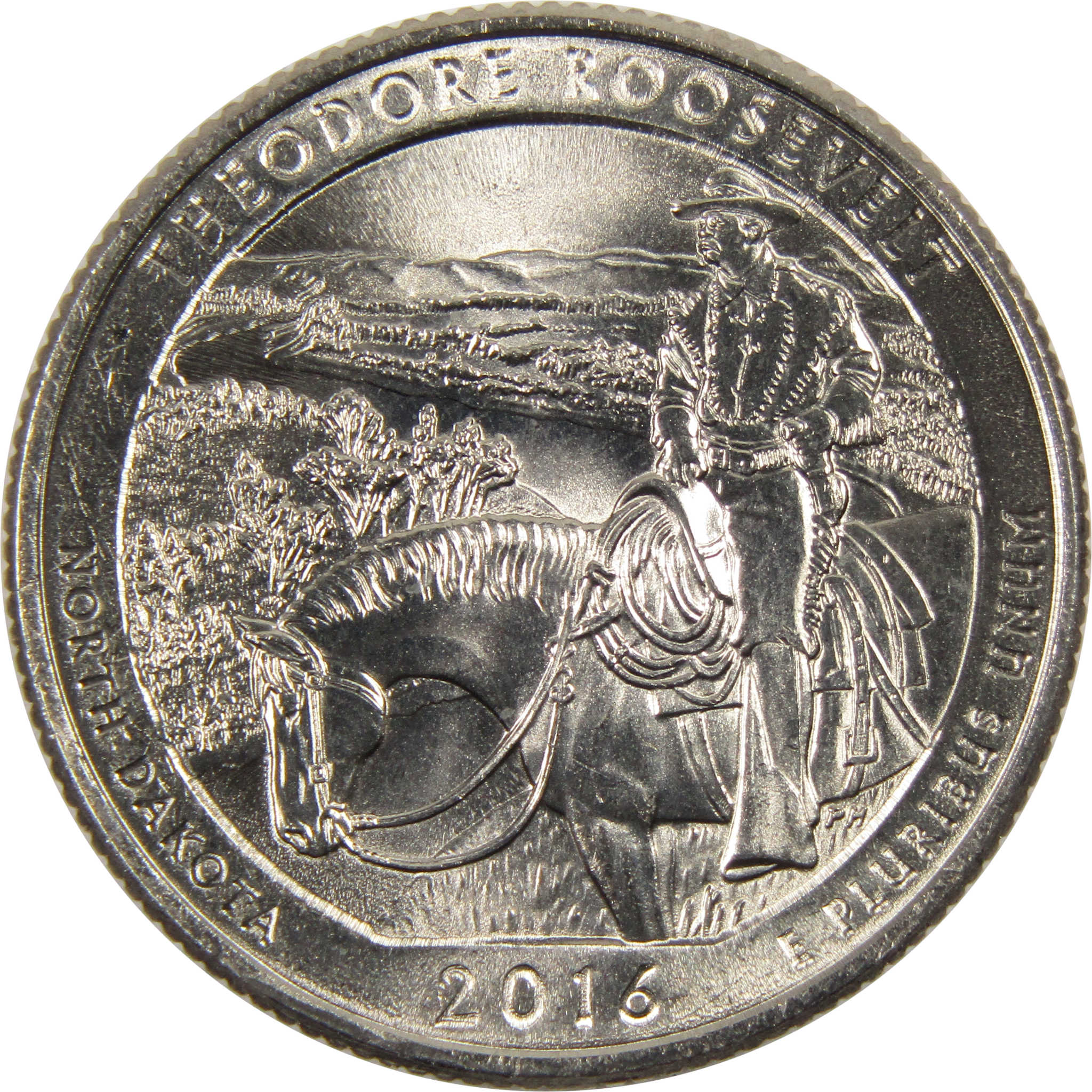 2016 P Theodore Roosevelt National Park Quarter Uncirculated Clad 25c