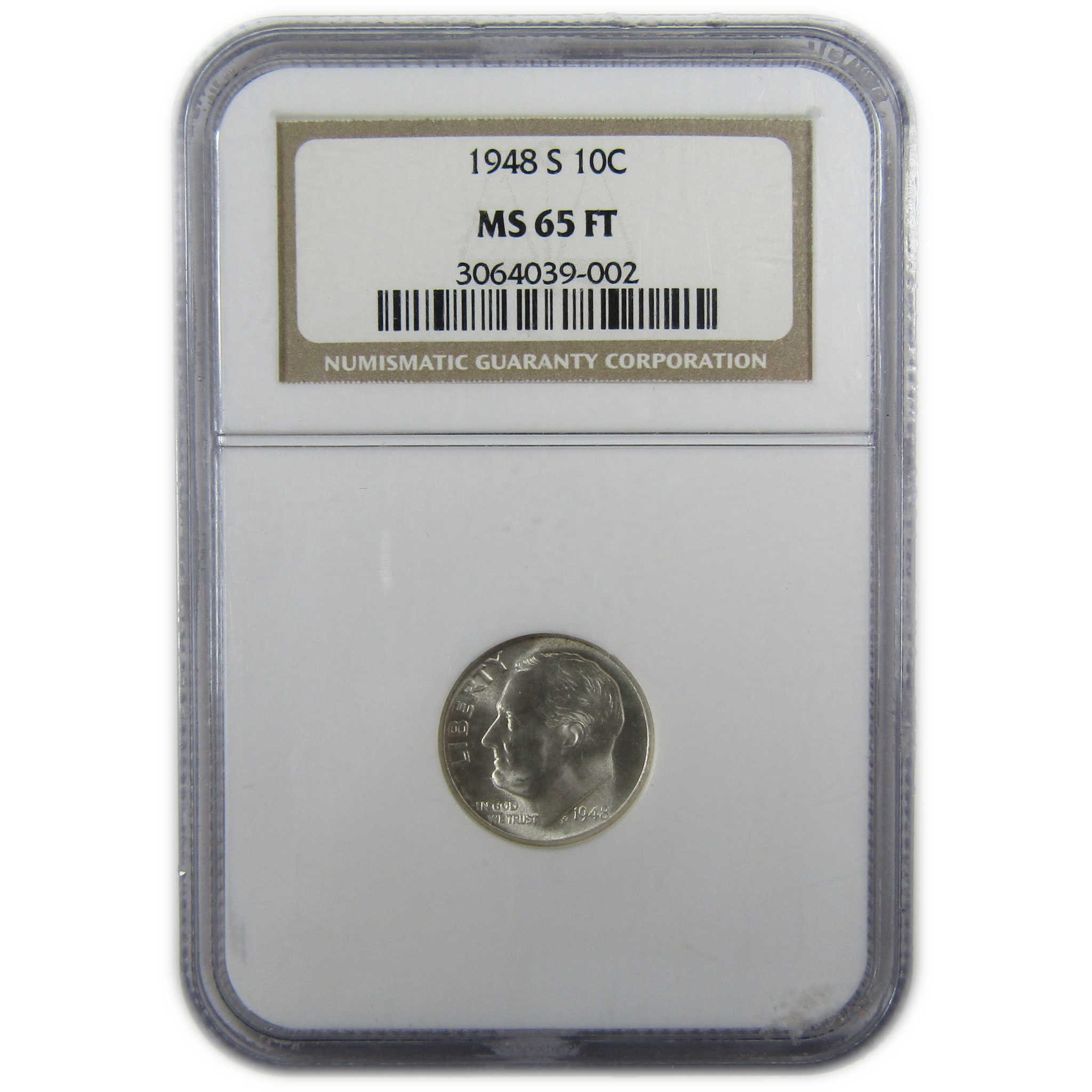 1948 S Roosevelt Silver Dime MS 65 FT NGC Uncirculated SKU:CP361