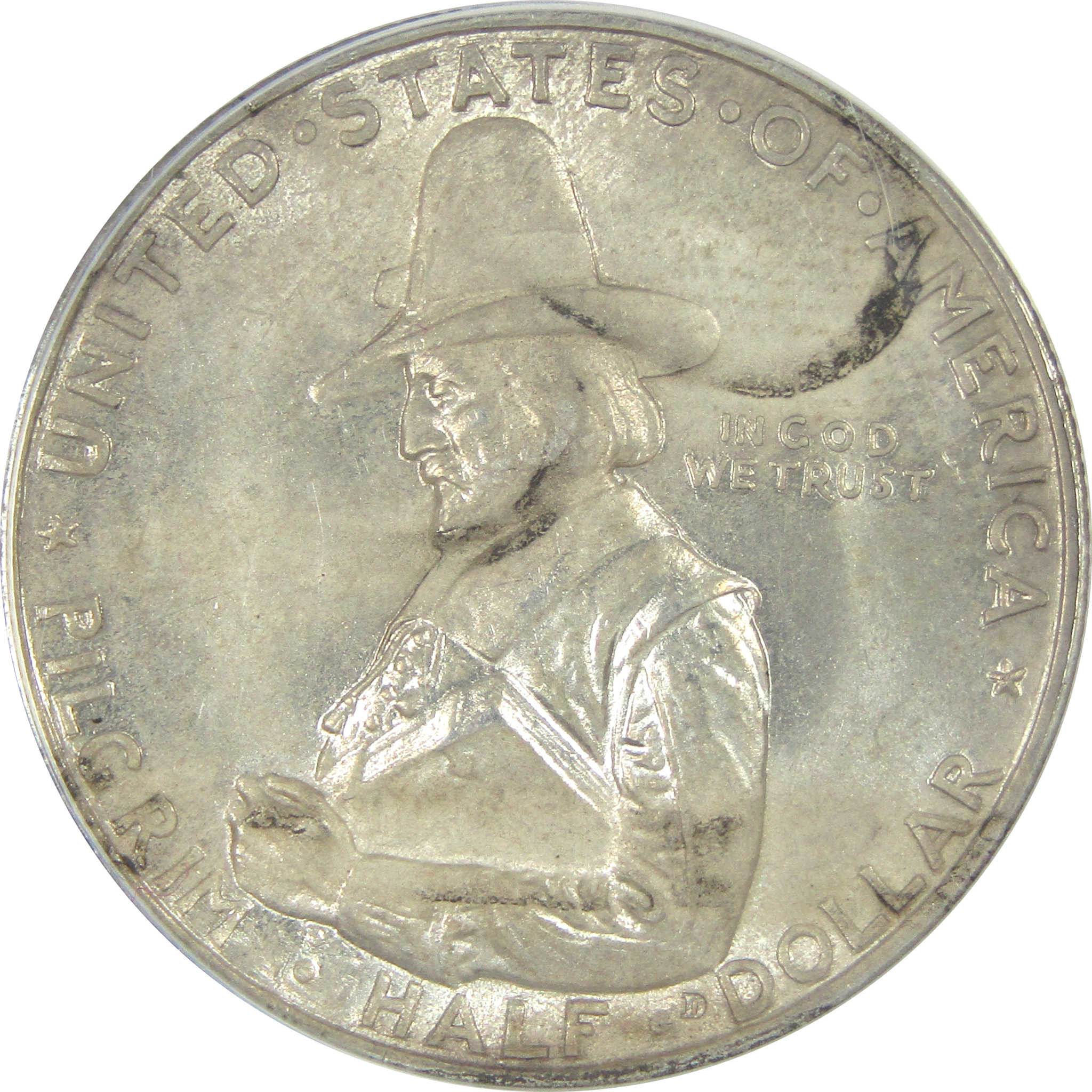 Pilgrim Commemorative Half Dollar 1920 MS 60 Details ANACS SKU:I16252