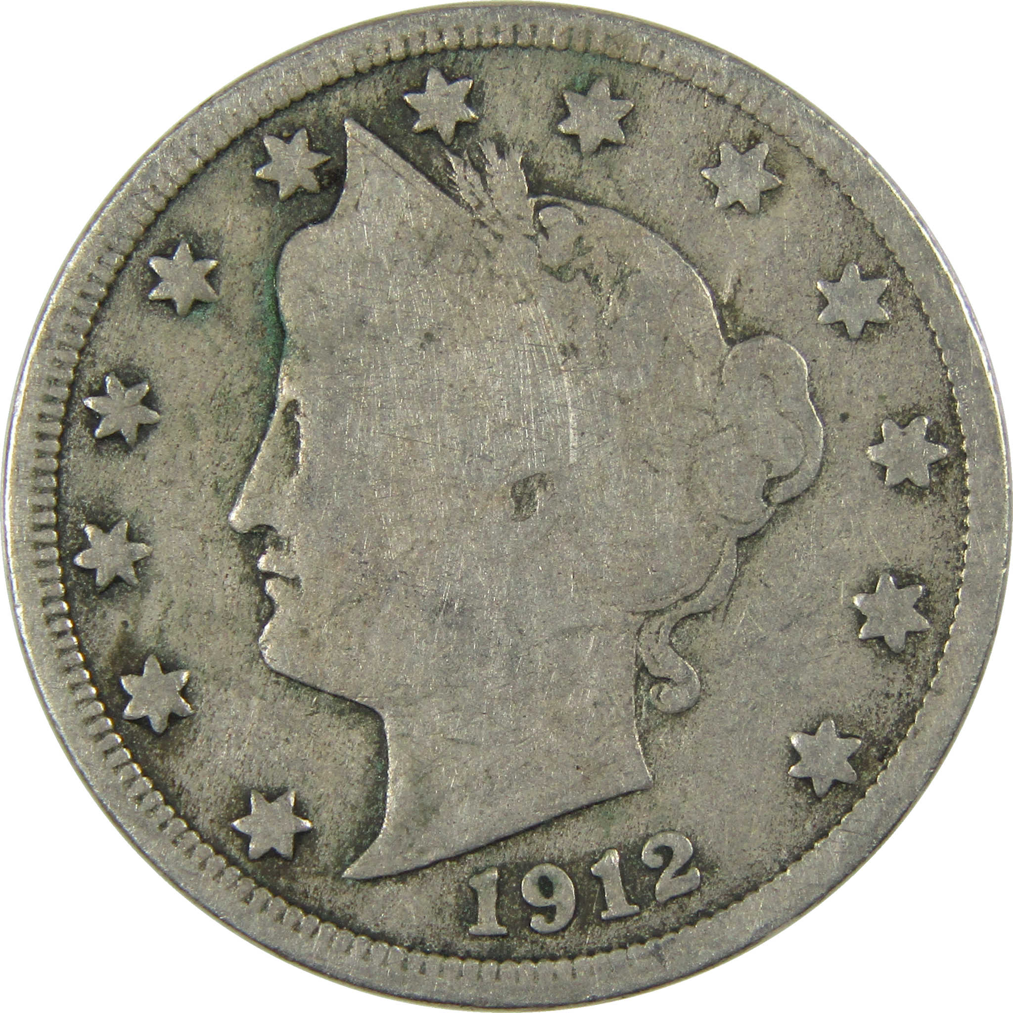 1912 D Liberty Head V Nickel G Good 5c Coin SKU:I27054