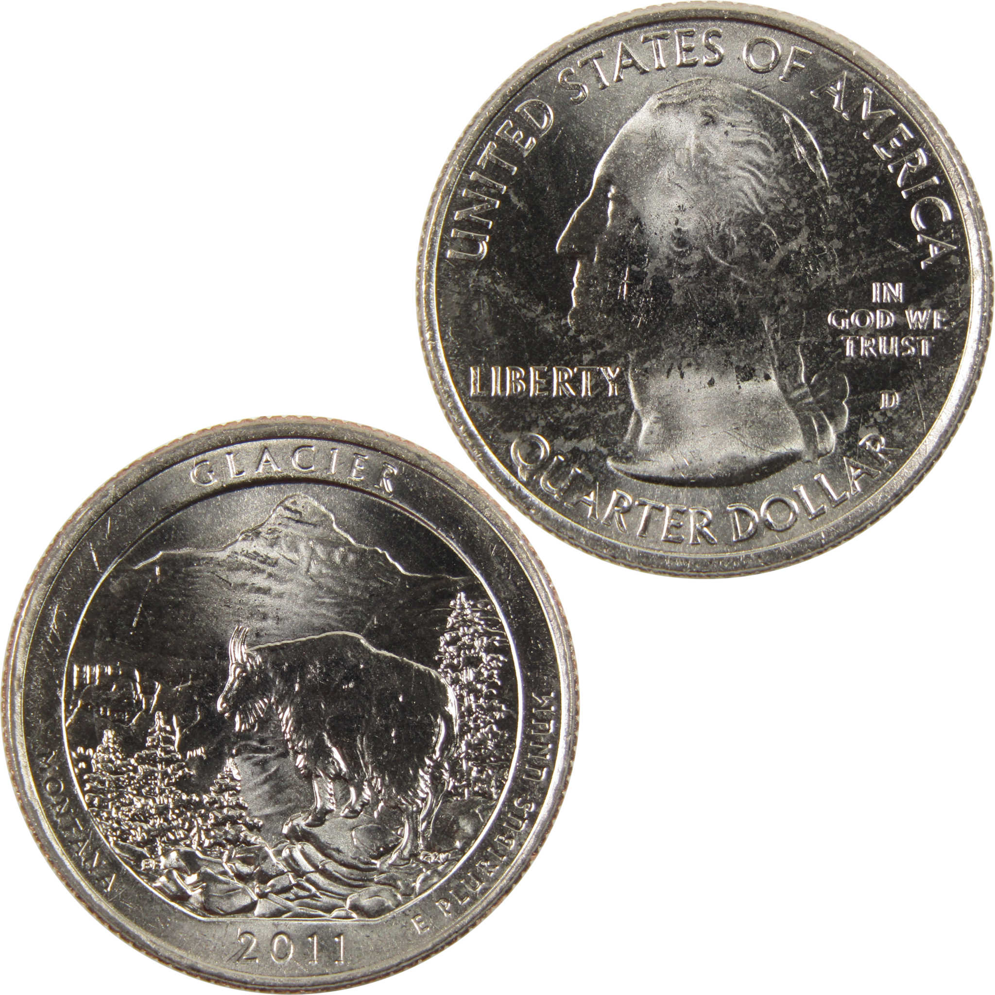 2011 D Glacier National Park Quarter BU Uncirculated Clad 25c Coin