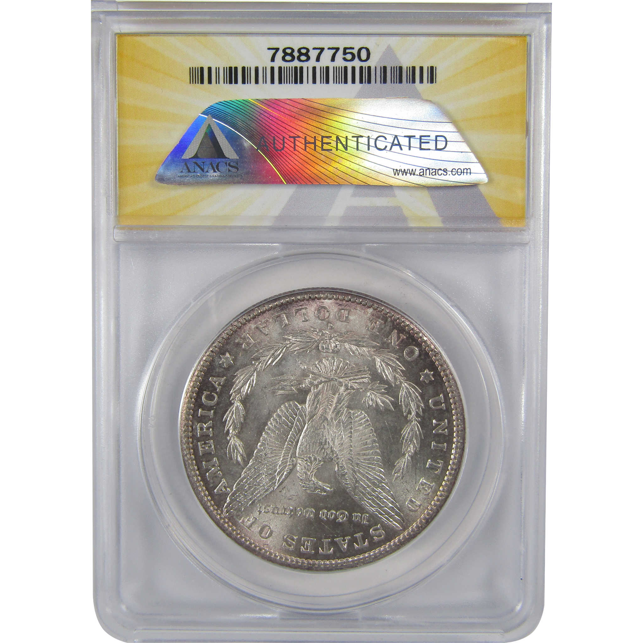 1887 S Morgan Dollar MS 63 ANACS Silver Uncirculated SKU:I23435