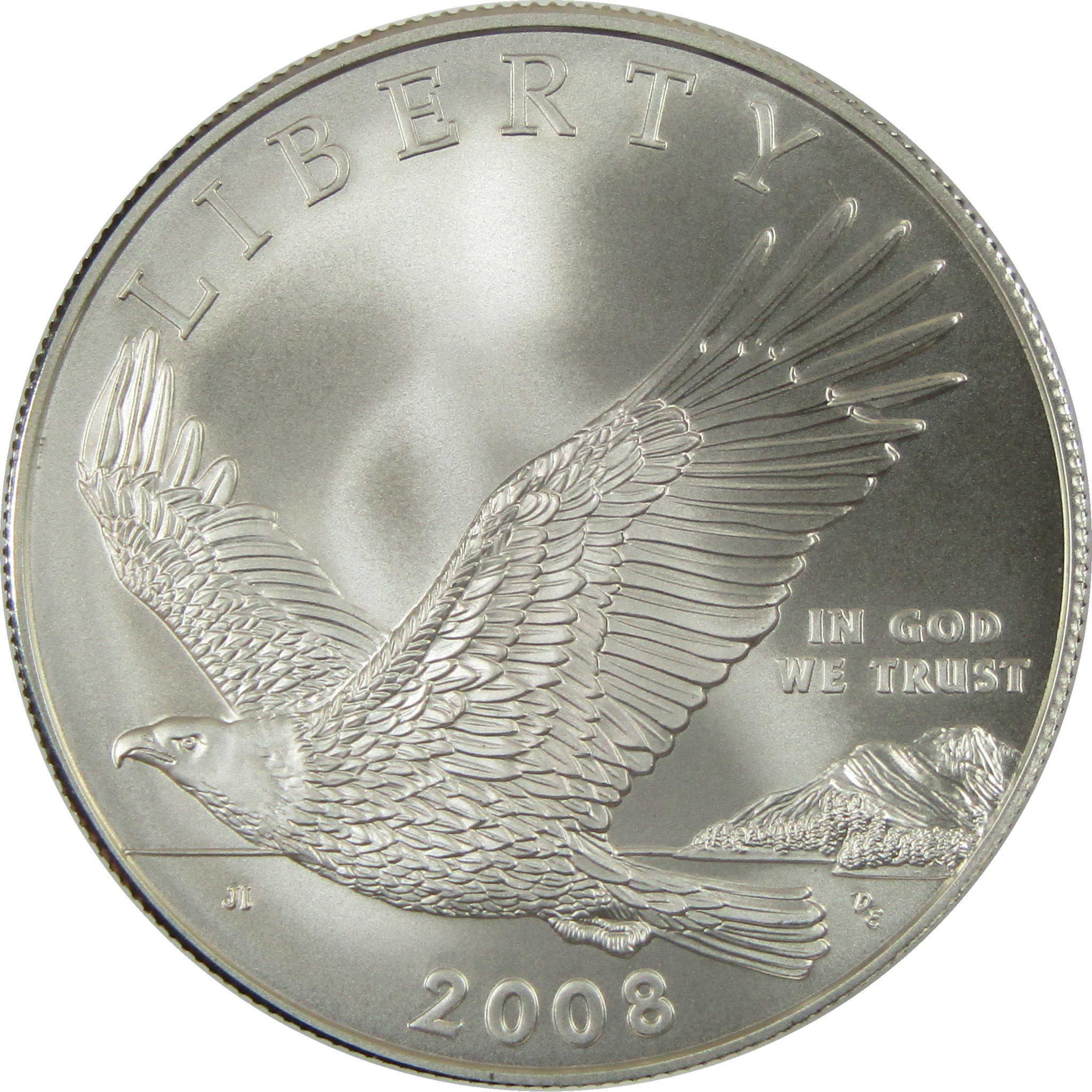 2008 P Bald Eagle Recovery Commemorative Silver Dollar Uncirculated