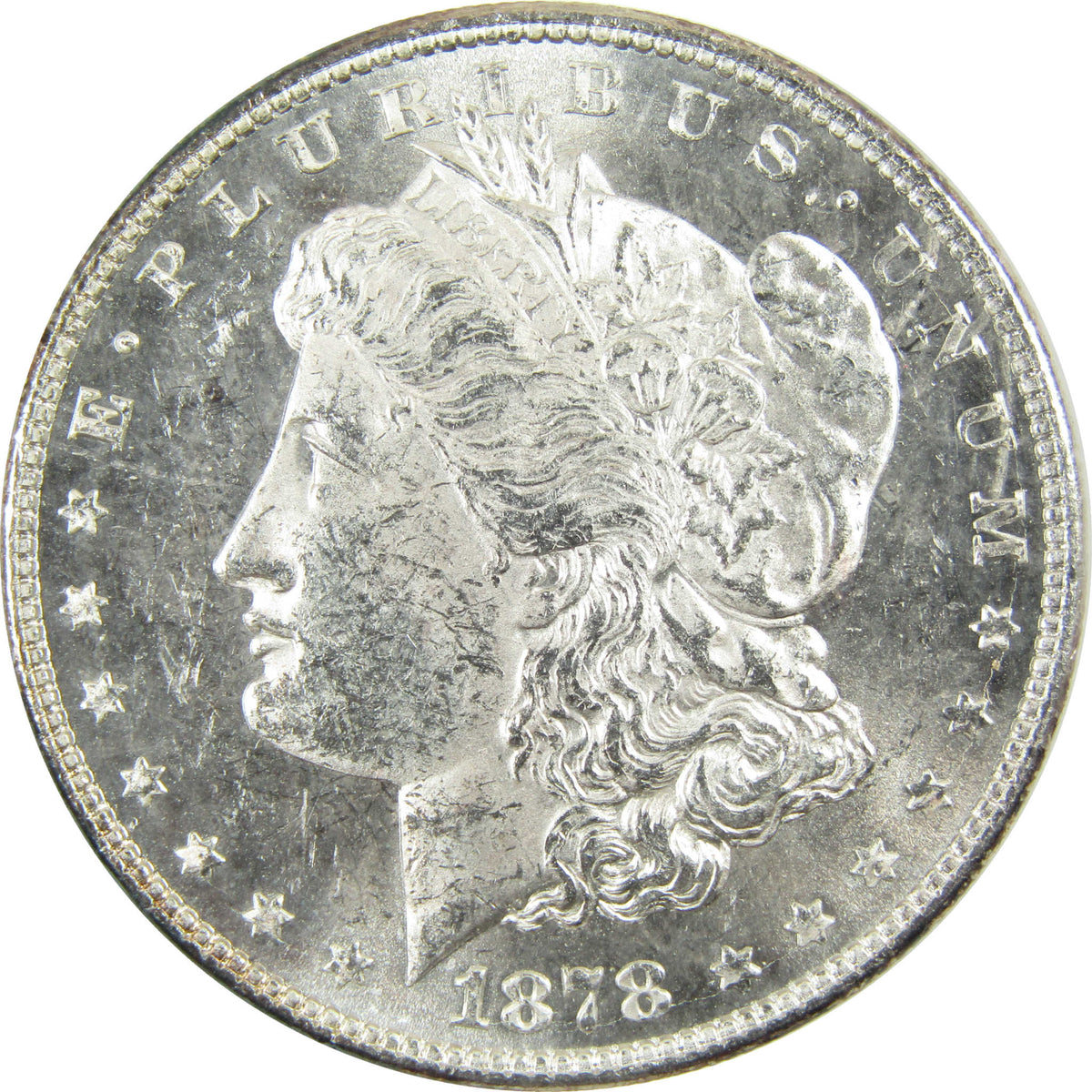 1878 8TF Morgan Silver Dollar Uncirculated $1 Coin SKU:CP1691