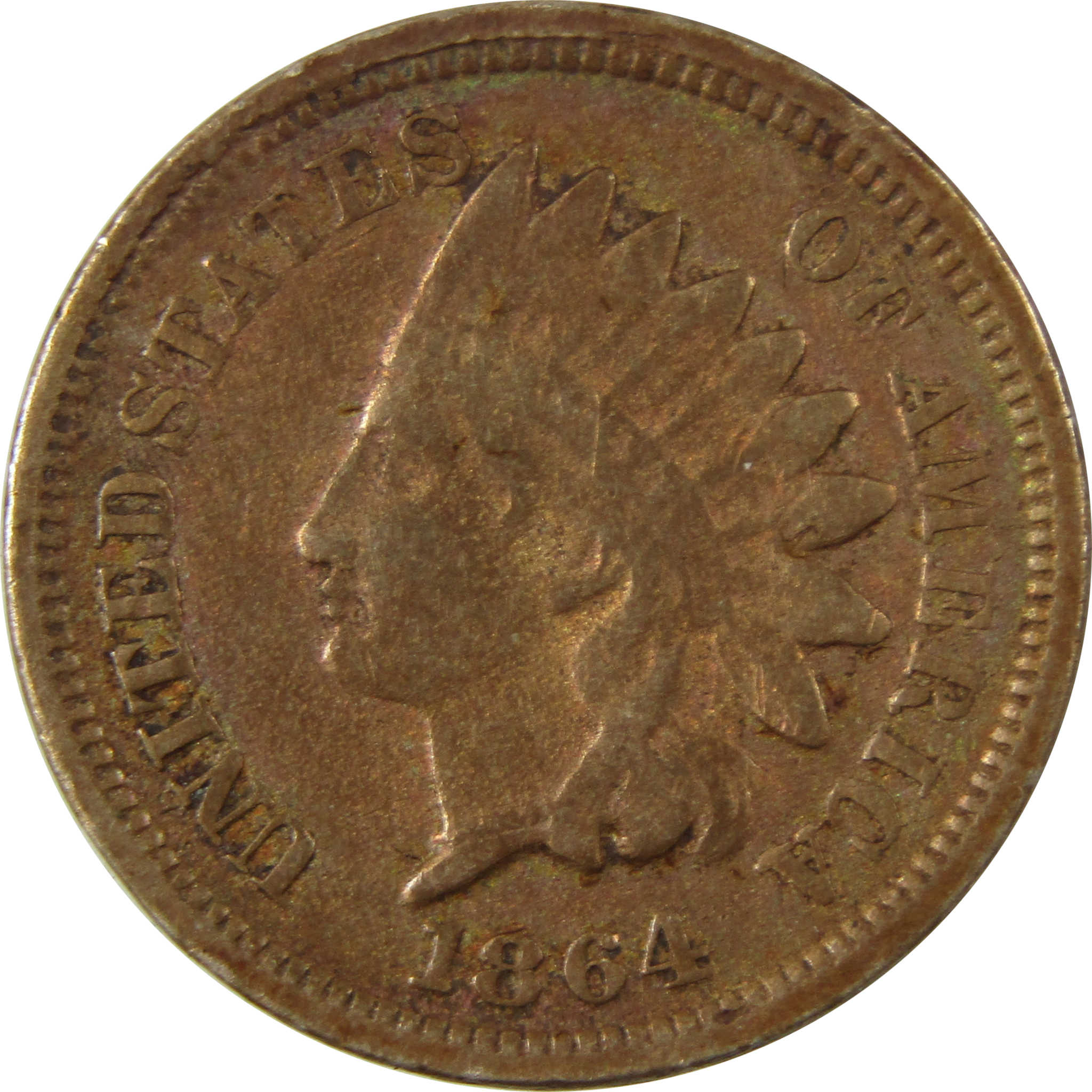 1864 Indian Head Copper-Nickel Cent VG Very Good Details SKU:CP1182