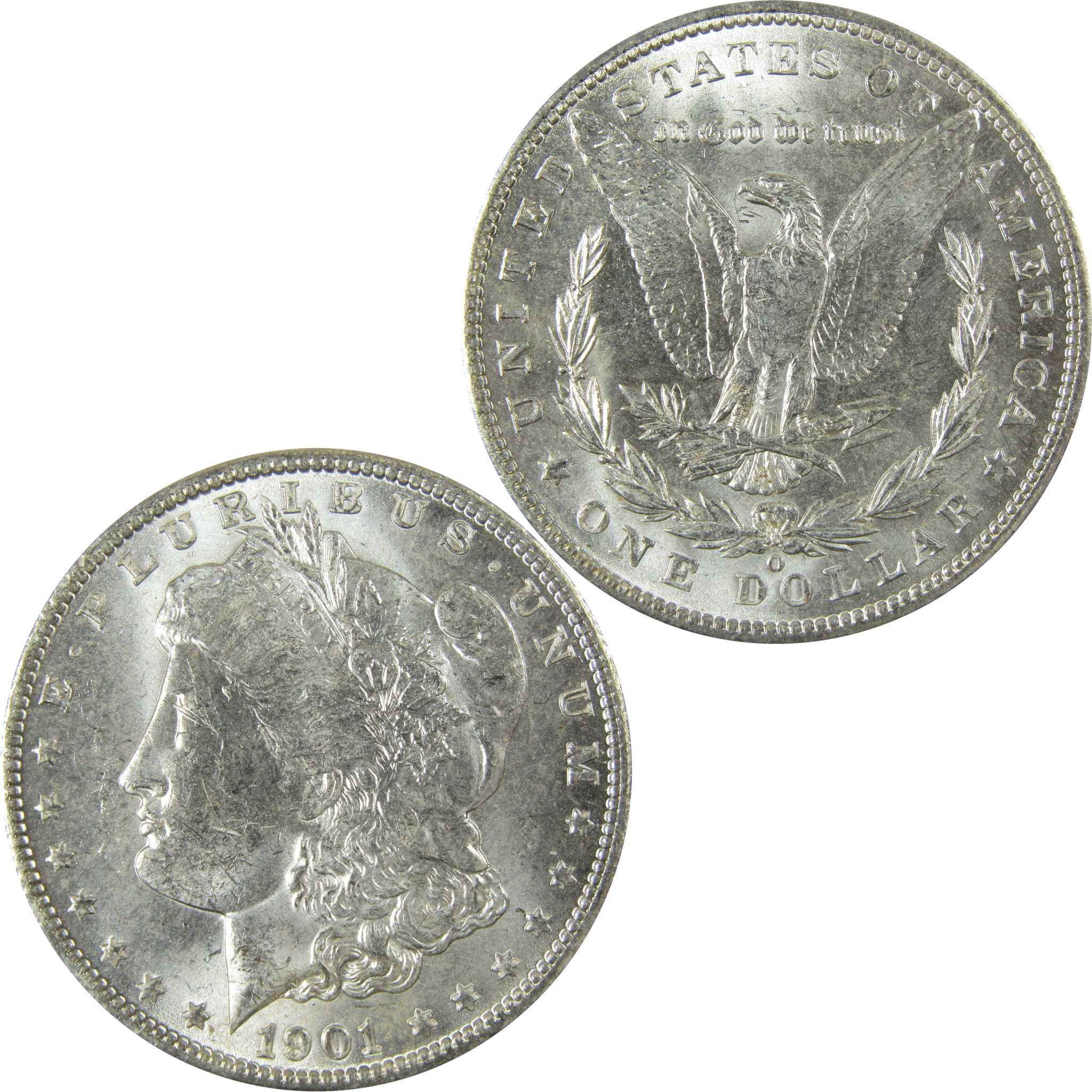1901 O Morgan Silver Dollar Uncirculated Mint State $1 Coin SKU:I27760