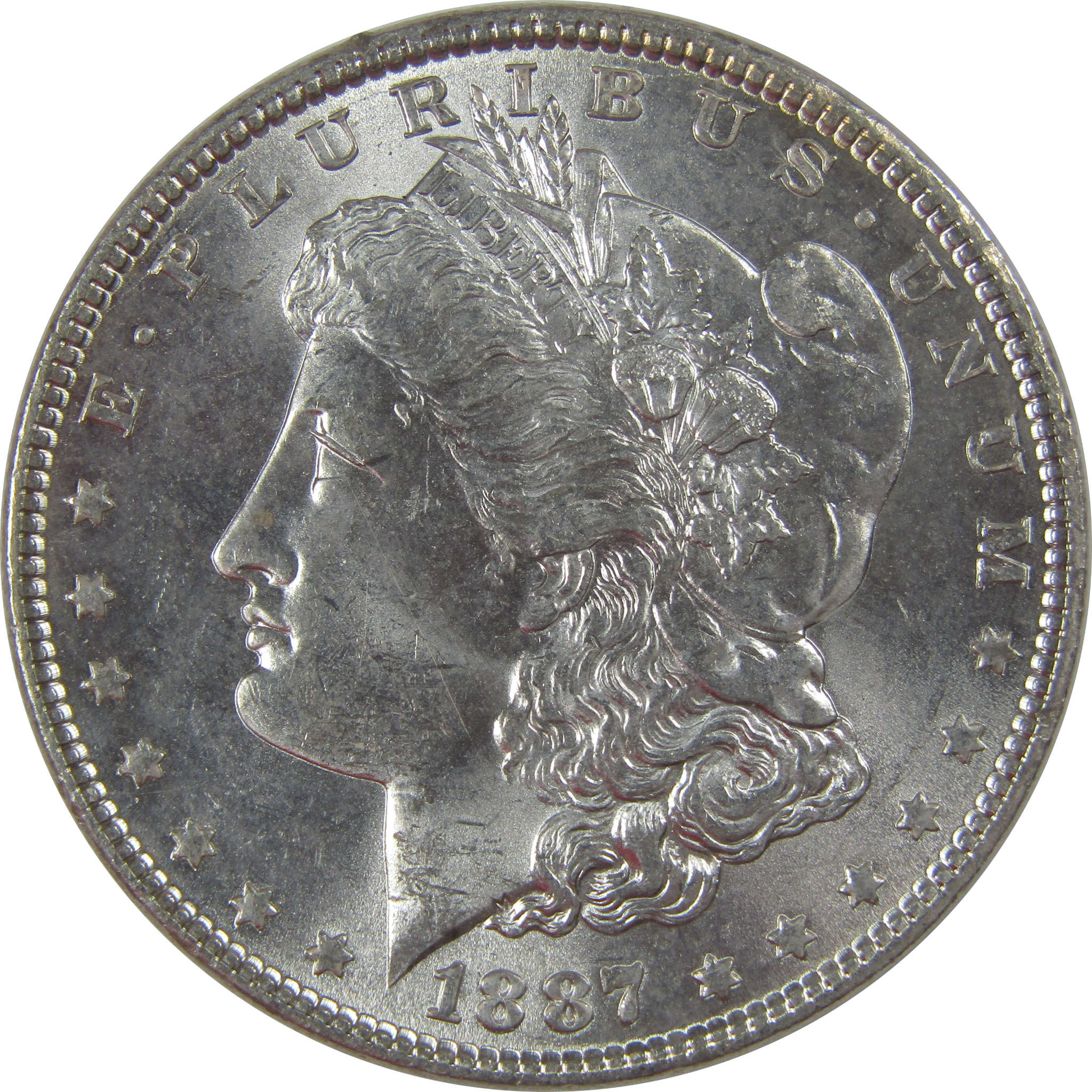 1887 Morgan Dollar Uncirculated Silver $1 Coin SKU:CPC1164 - Morgan coin - Morgan silver dollar - Morgan silver dollar for sale - Profile Coins &amp; Collectibles