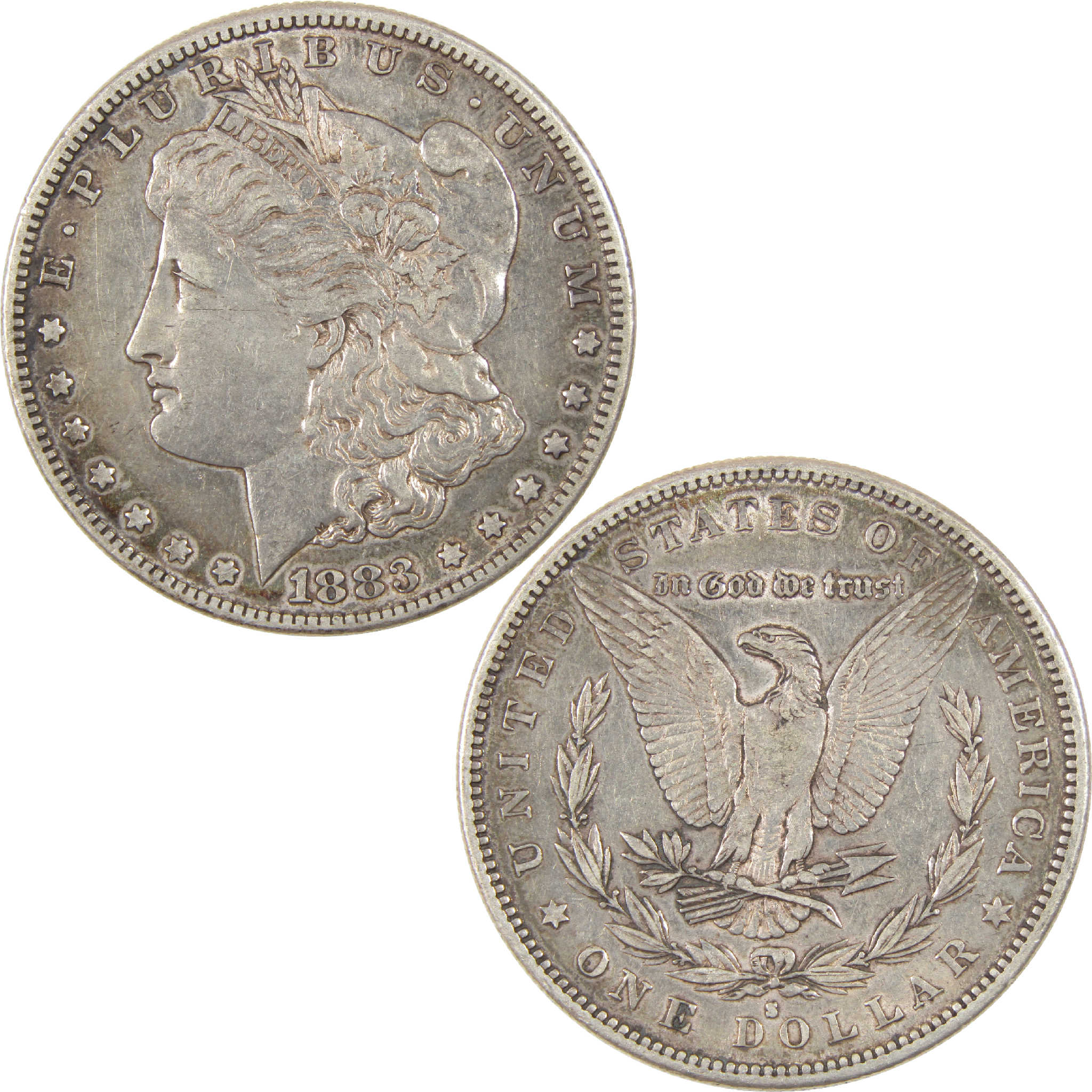 1883 S Morgan Dollar XF EF Extremely Fine Silver $1 Coin SKU:I11280 - Morgan coin - Morgan silver dollar - Morgan silver dollar for sale - Profile Coins &amp; Collectibles