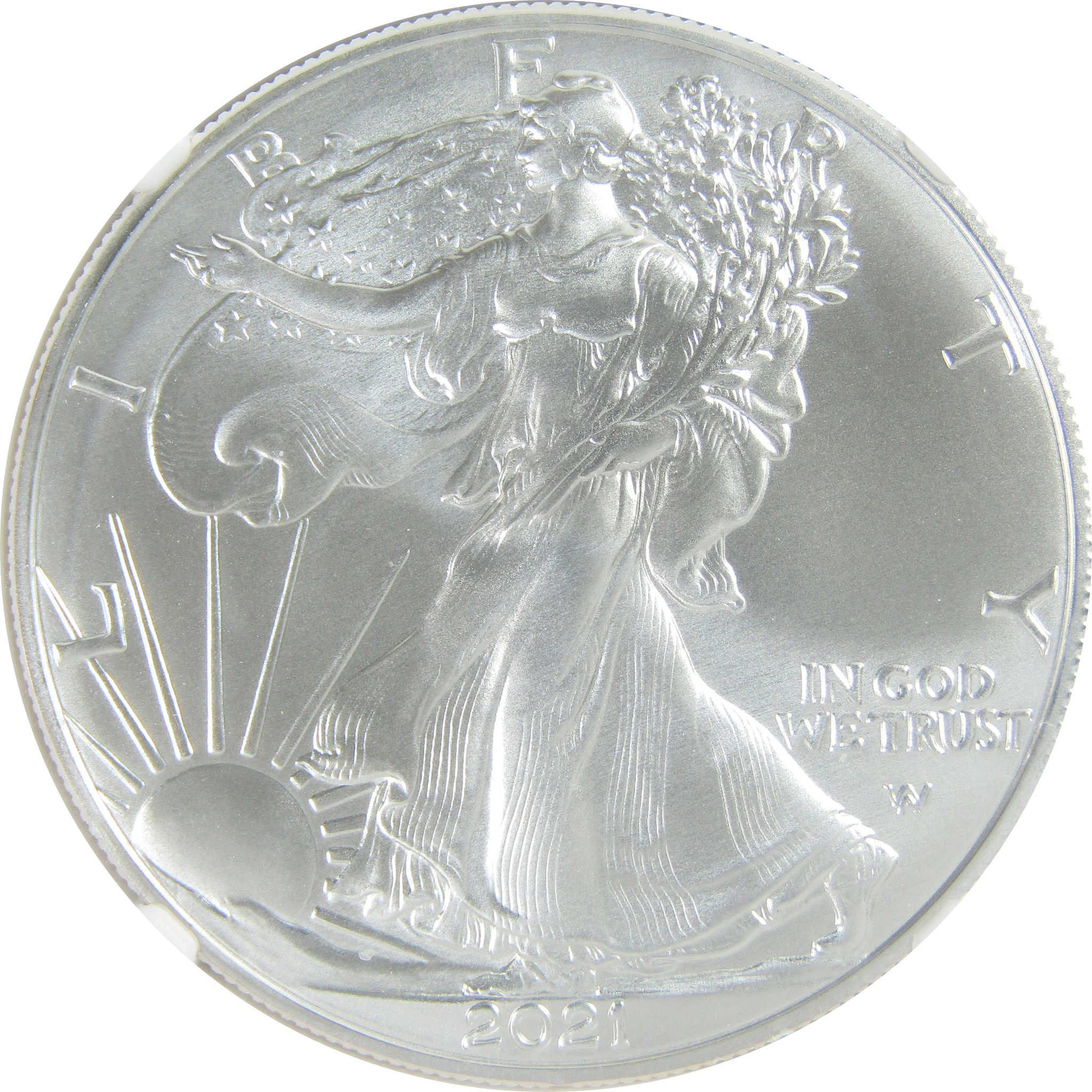 2021 Type 2 American Silver Eagle MS 70 NGC $1 First Day SKU:CPC9486