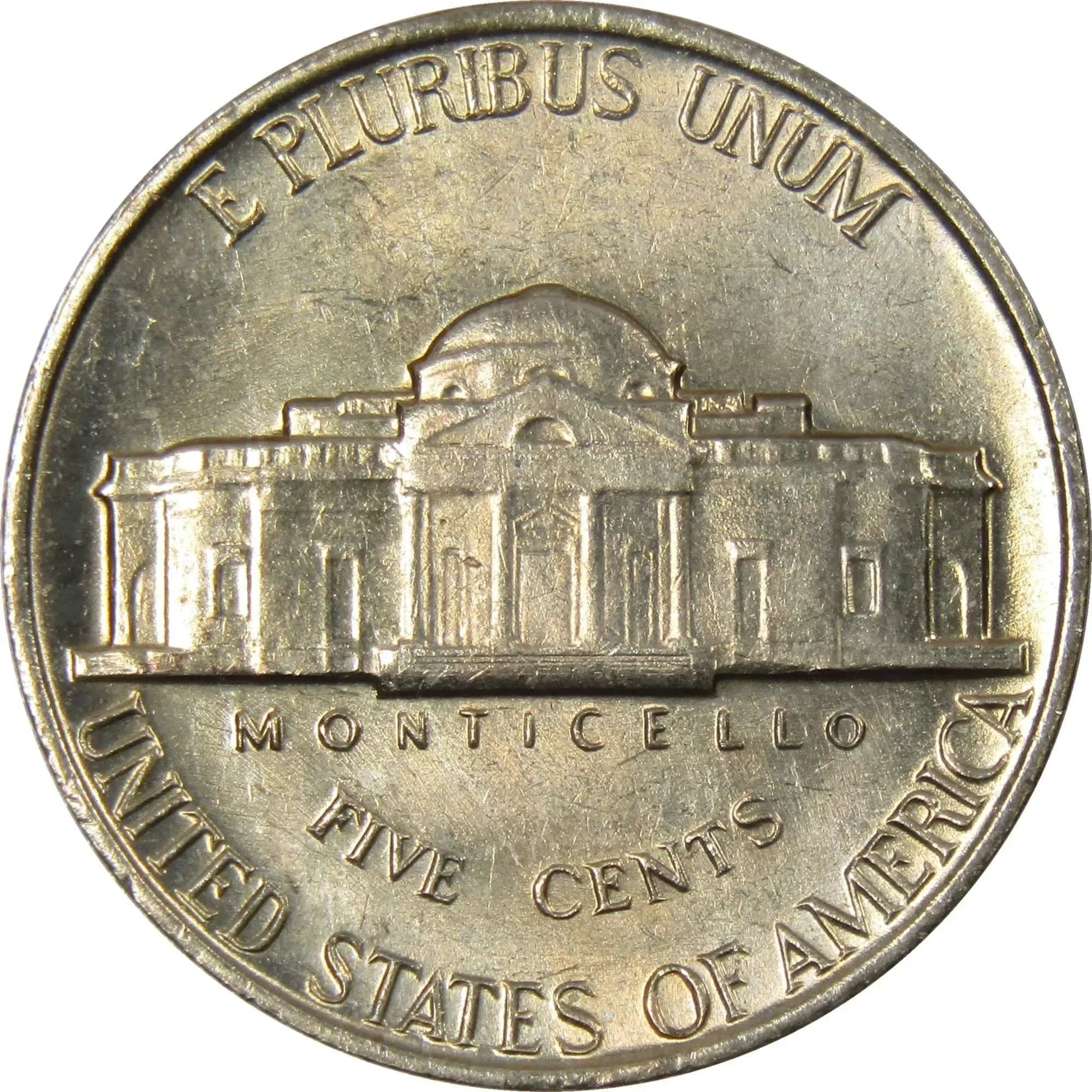 1960 Jefferson Nickel Uncirculated Mint State 5c Coin Collectible