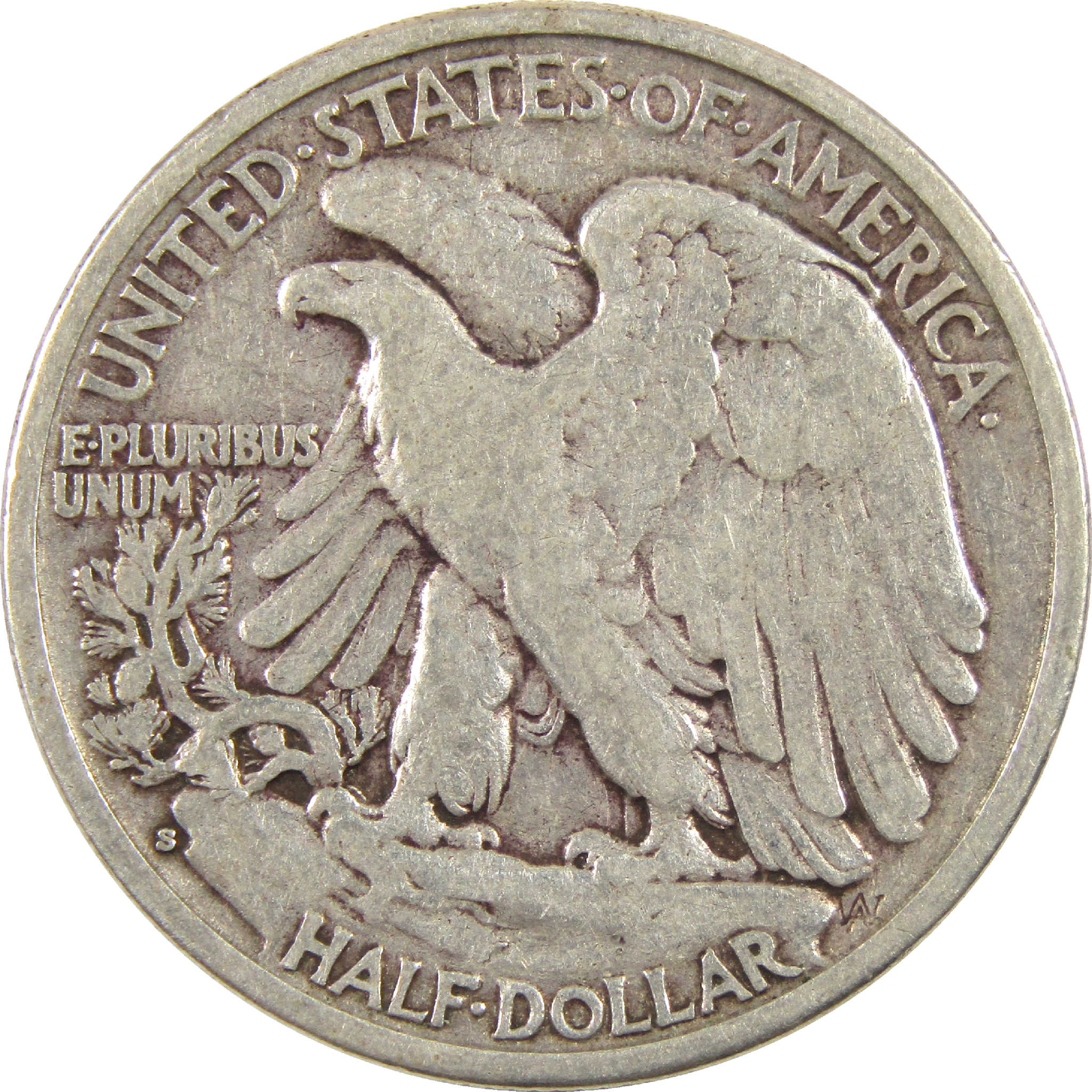1934 S Liberty Walking Half Dollar F Fine Silver 50c Coin SKU:I11461