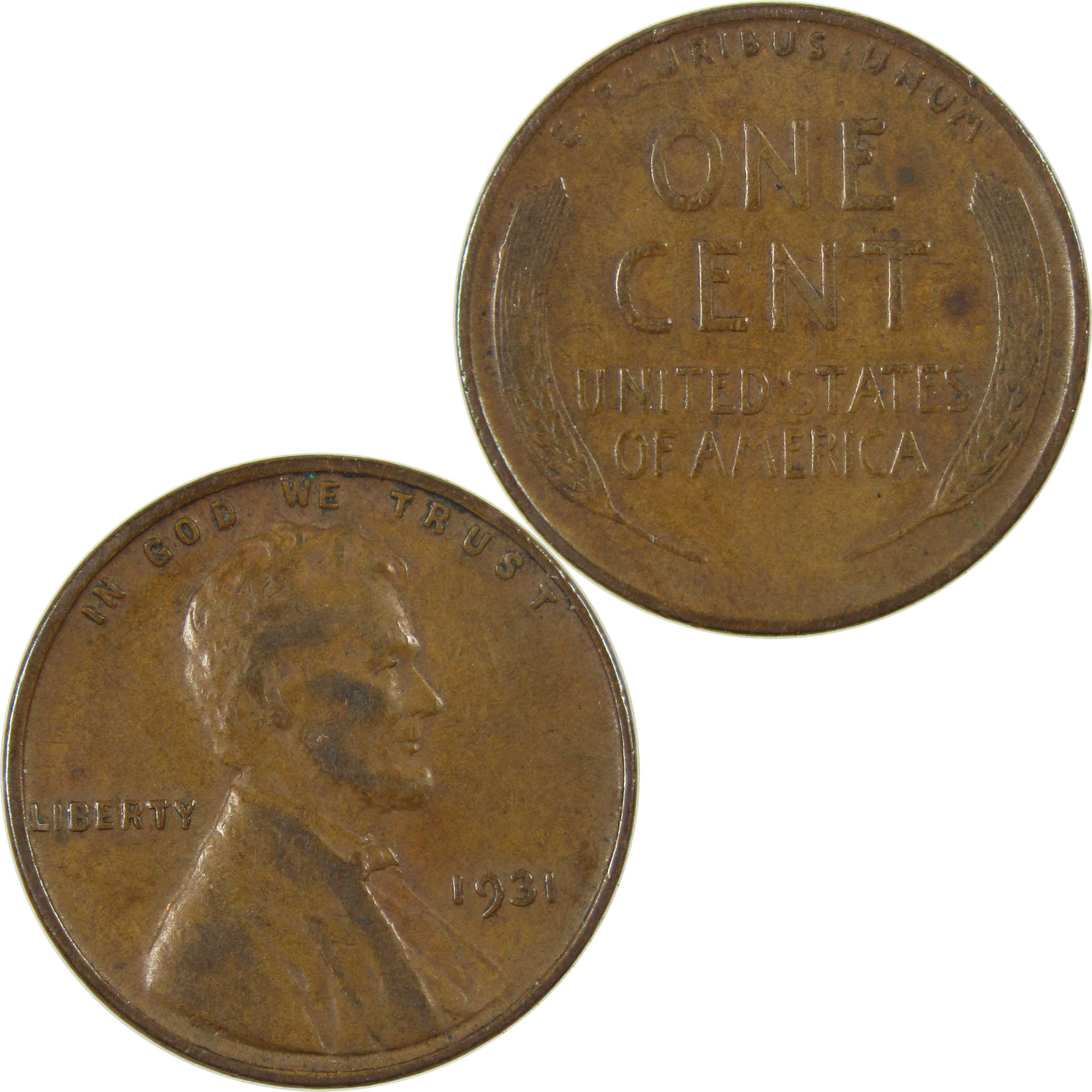 1931 Lincoln Wheat Cent VF Very Fine Penny 1c Coin SKU:I27252
