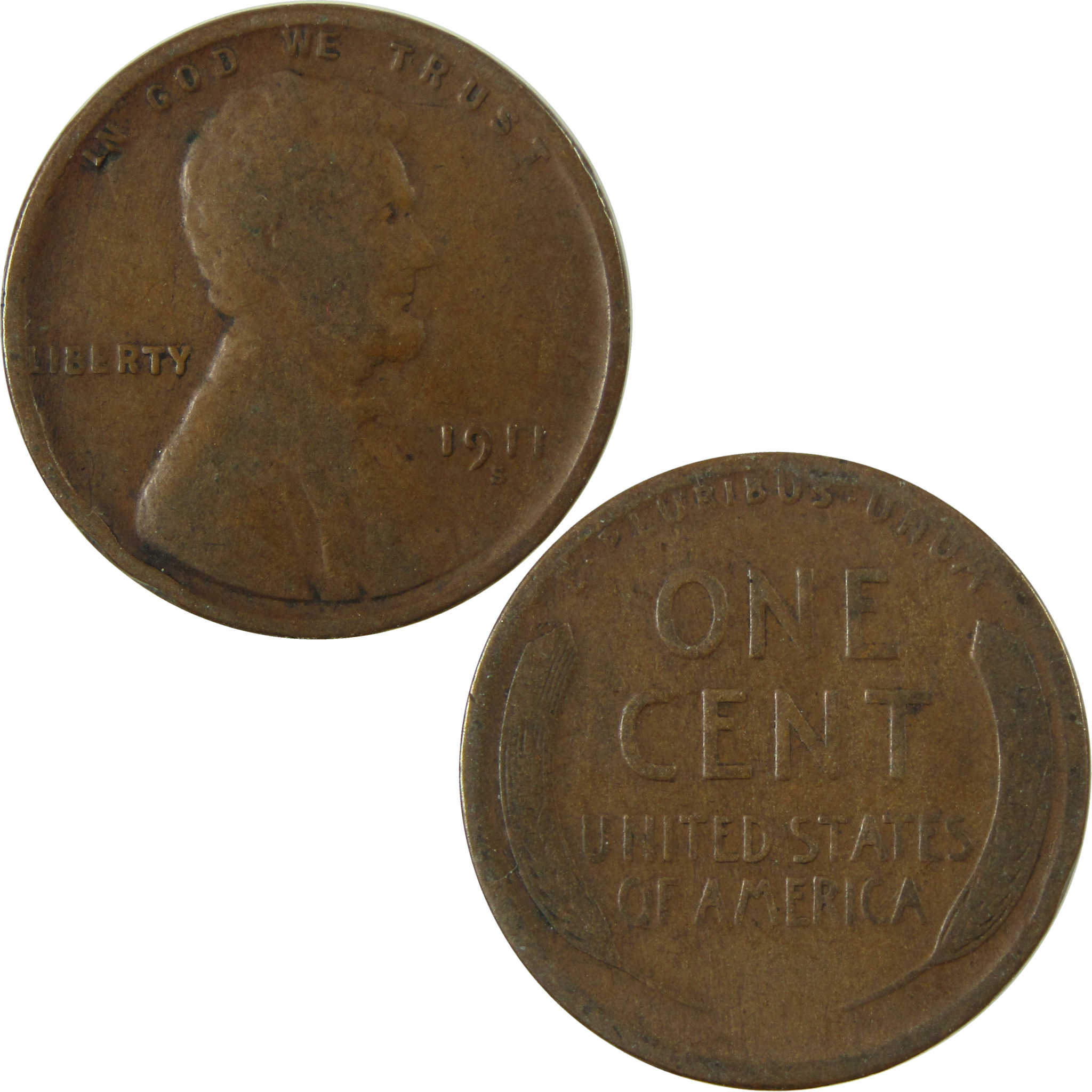 1911 S Lincoln Wheat Cent G Good Penny 1c Coin SKU:I27667