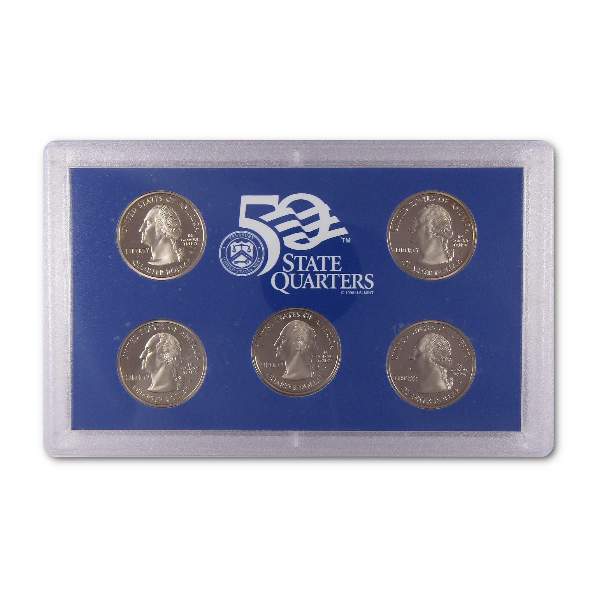 2004 State Quarter Clad Proof Set U.S. Mint Packaging OGP COA