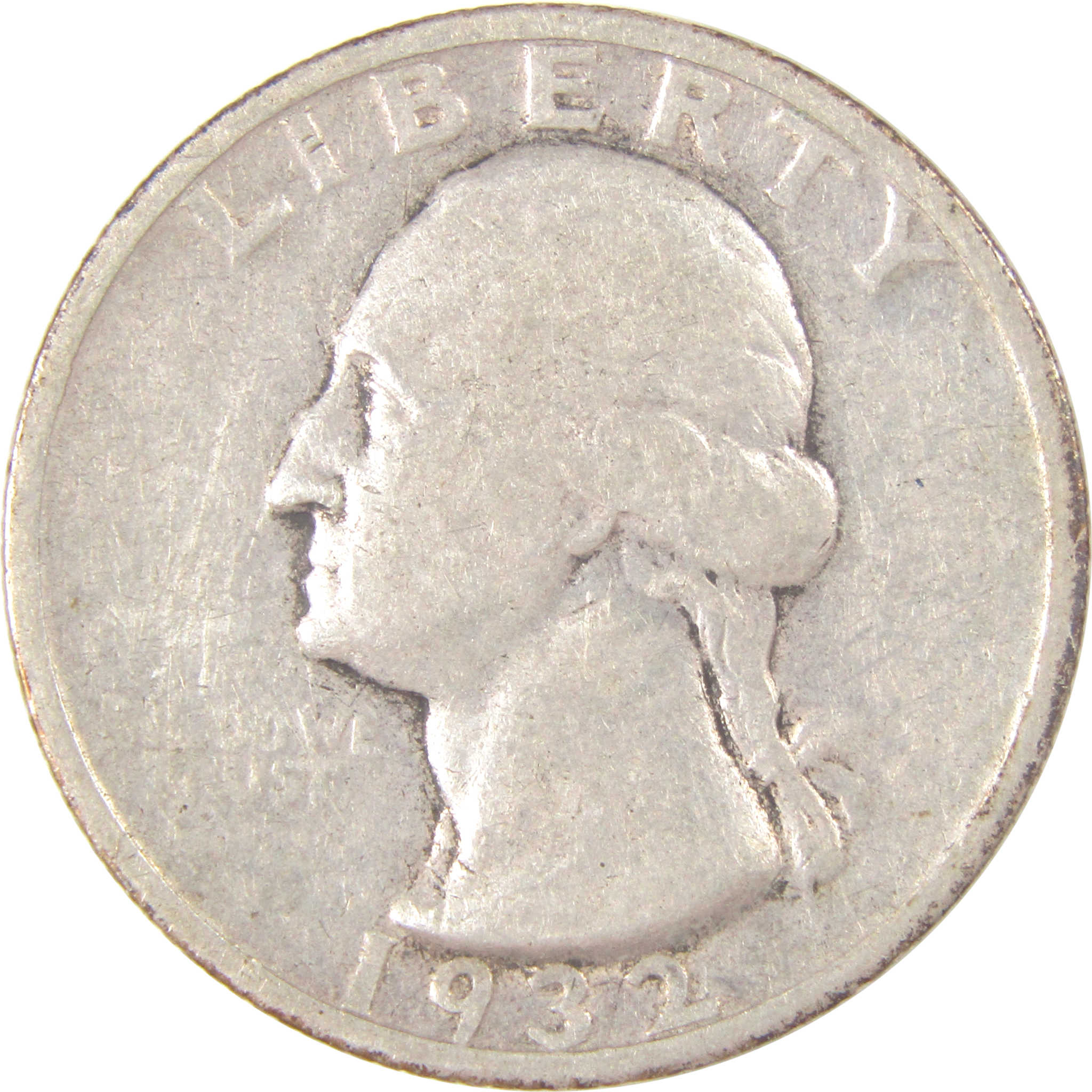 1932 S Washington Quarter F Fine Silver 25c Coin SKU:I16928