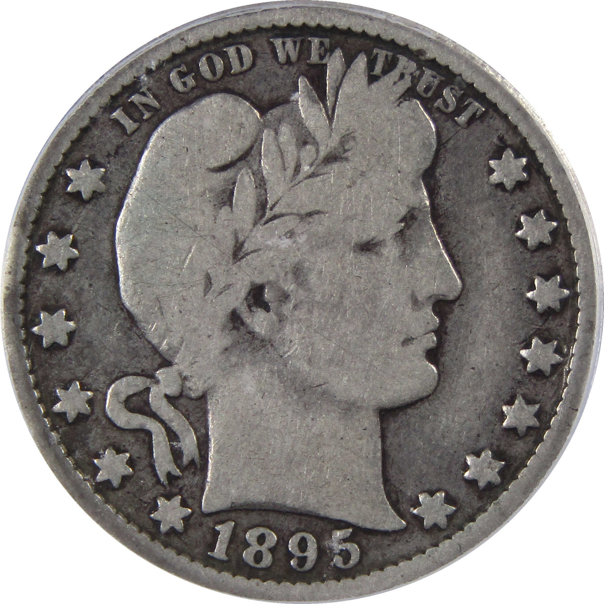 1895 O Barber Silver Quarter VG 8 ICG 25c Coin Collectible SKU:I29079