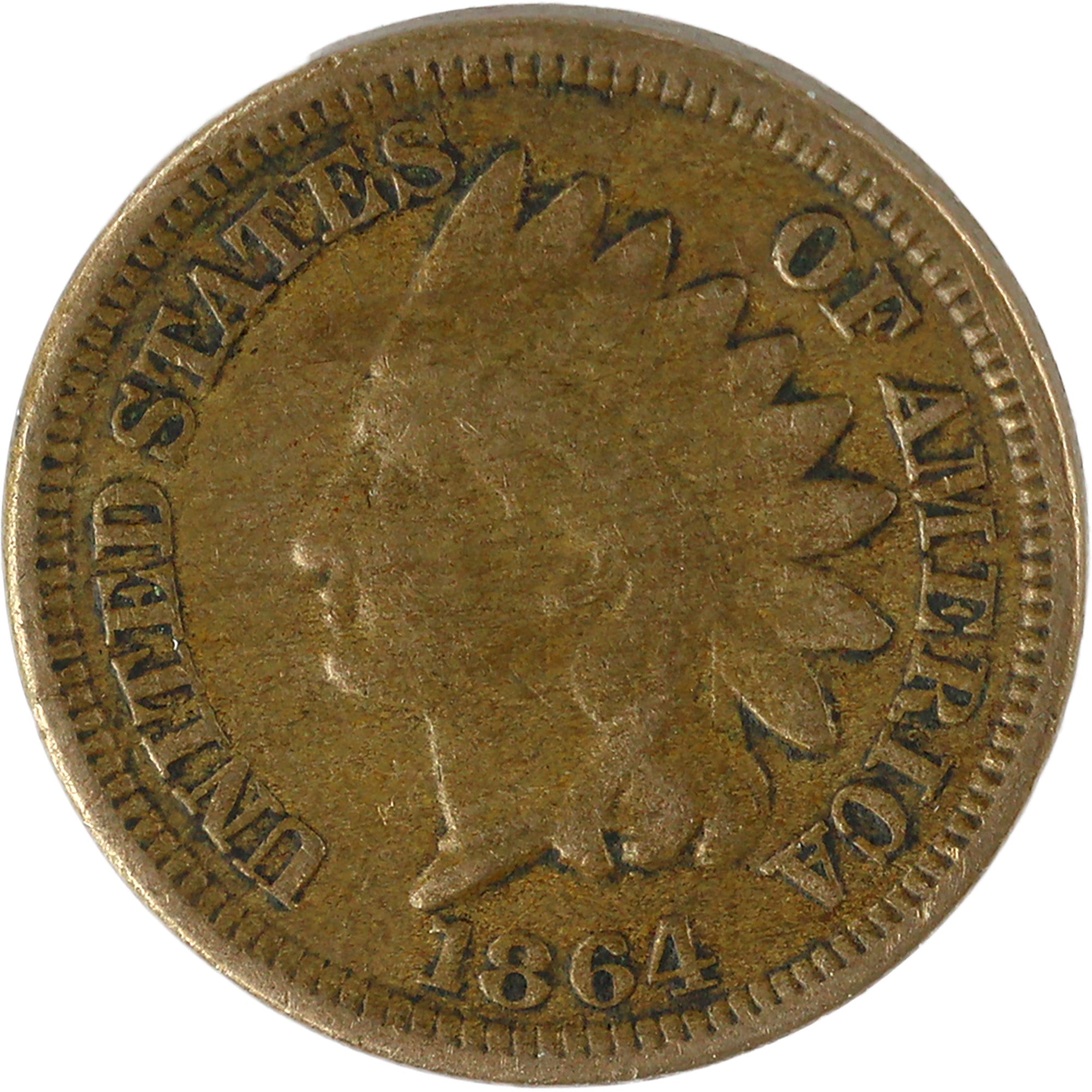 1864 Type 2 Indian Head Cent VF Very Fine Copper-Nickel SKU:I11978
