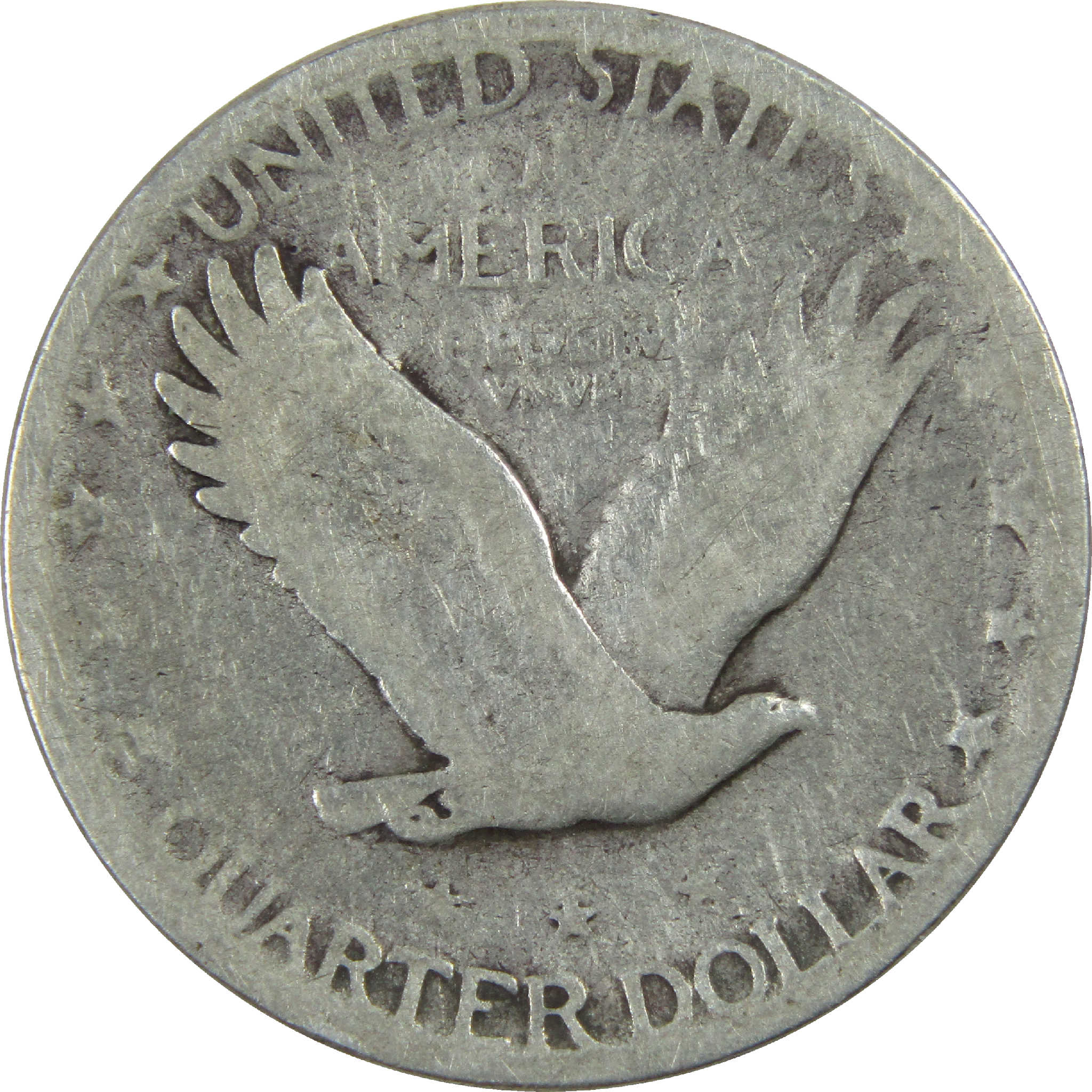 1927 S Standing Liberty Quarter AG About Good Silver 25c SKU:I12292