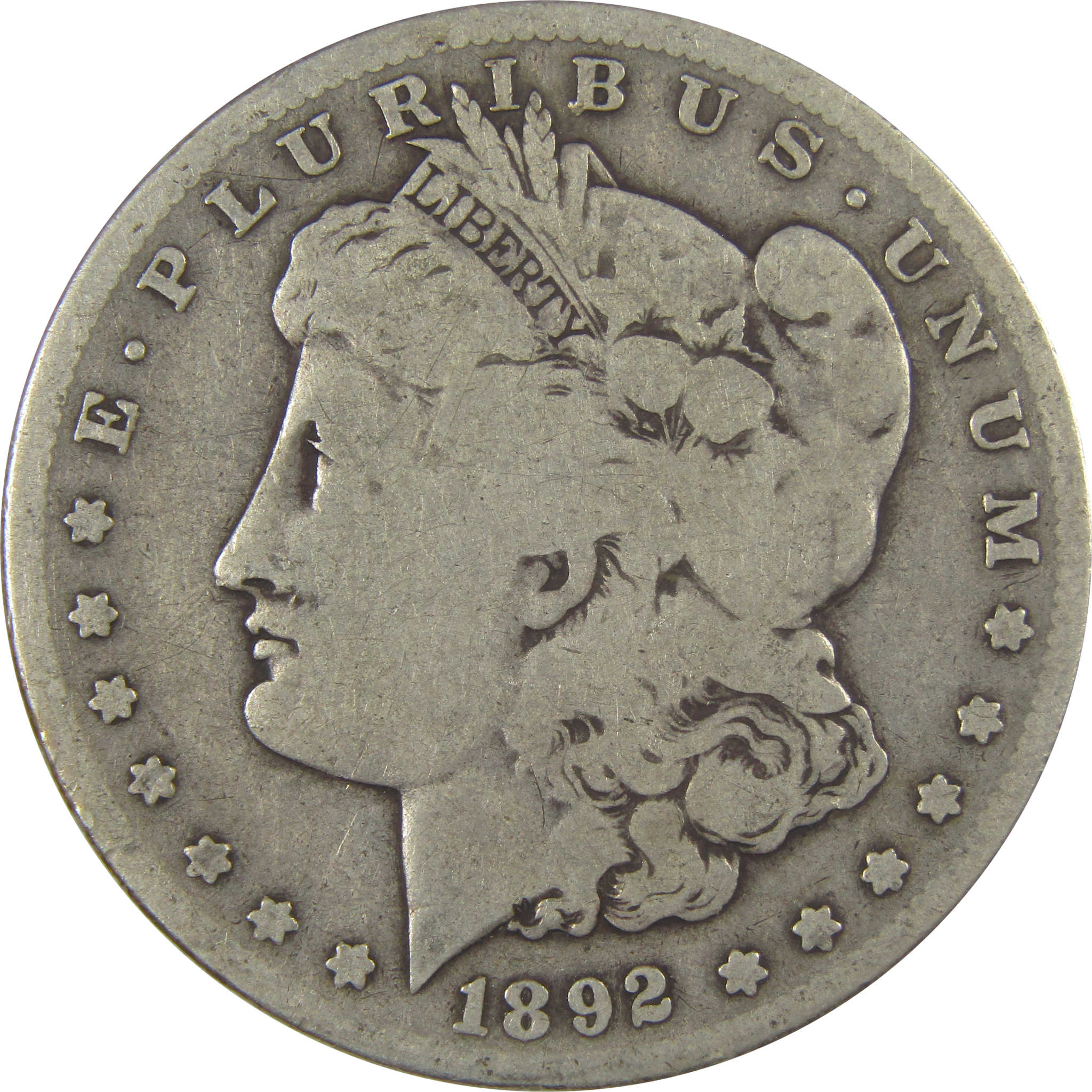 1892 S Morgan Dollar VG Very Good Silver $1 Coin SKU:CPC1091 - Morgan coin - Morgan silver dollar - Morgan silver dollar for sale - Profile Coins &amp; Collectibles