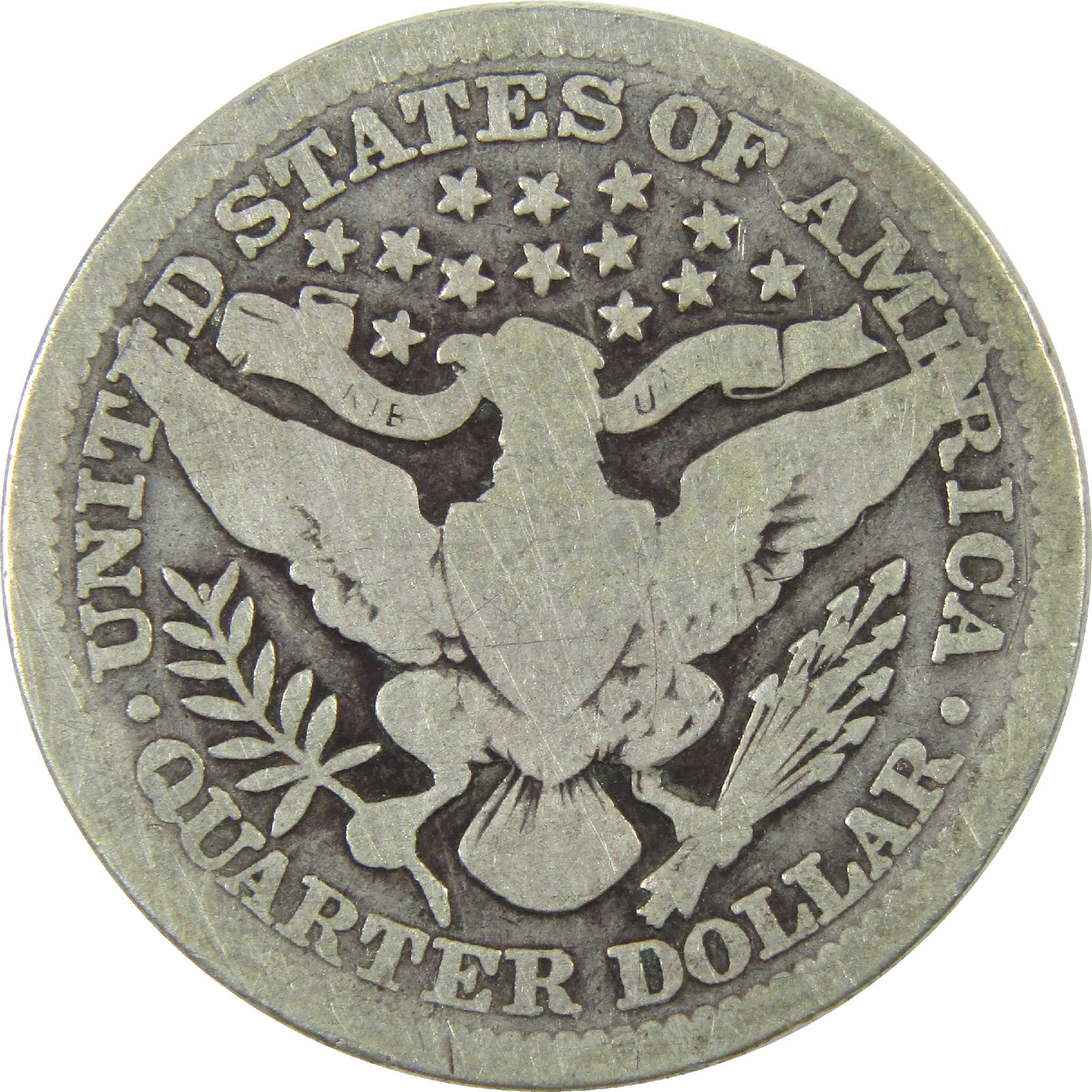 1912 Barber Quarter G Good Silver 25c Coin SKU:I11859