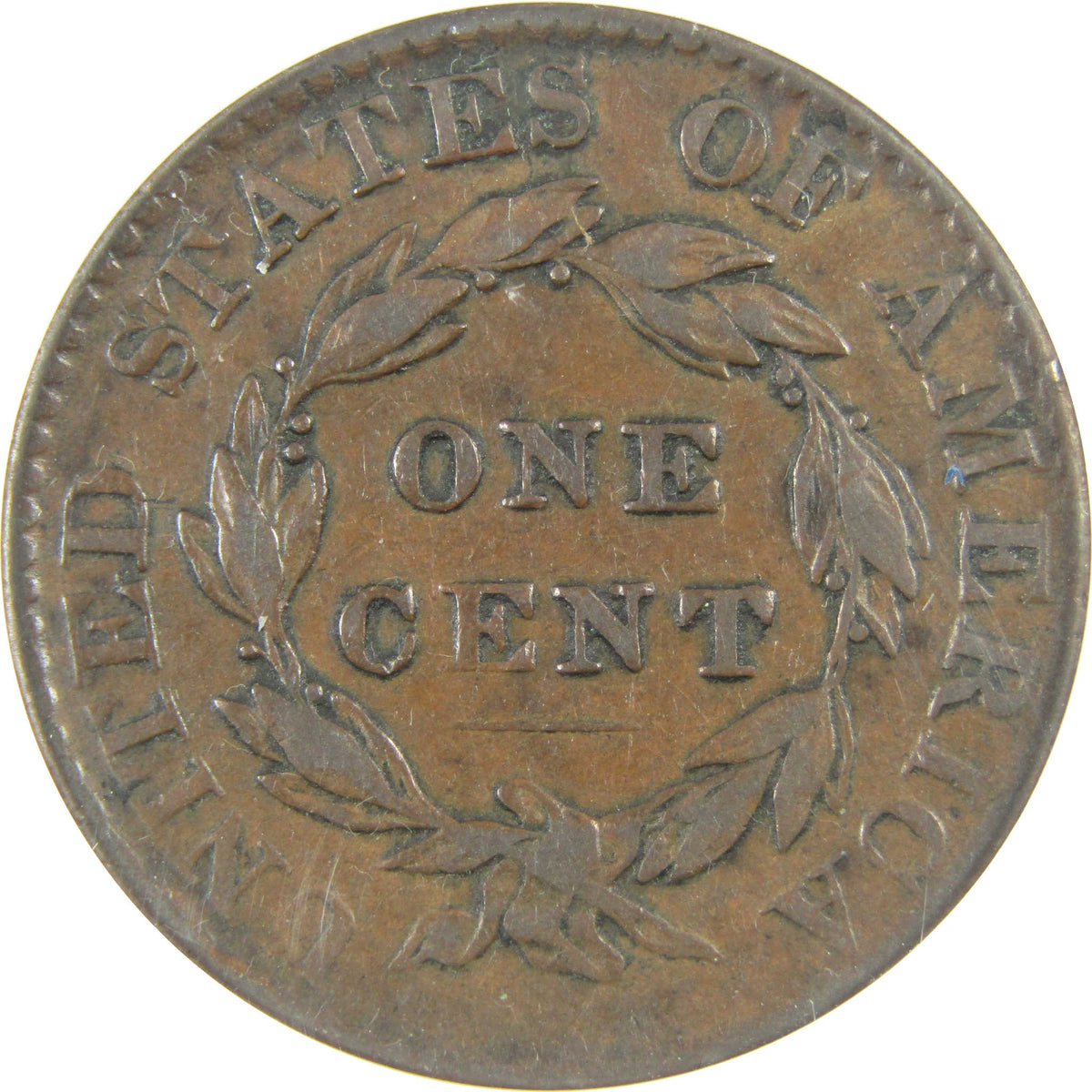 1824 Coronet Head Copper Large Cent F 15 Details ANACS Coin SKU:I28696