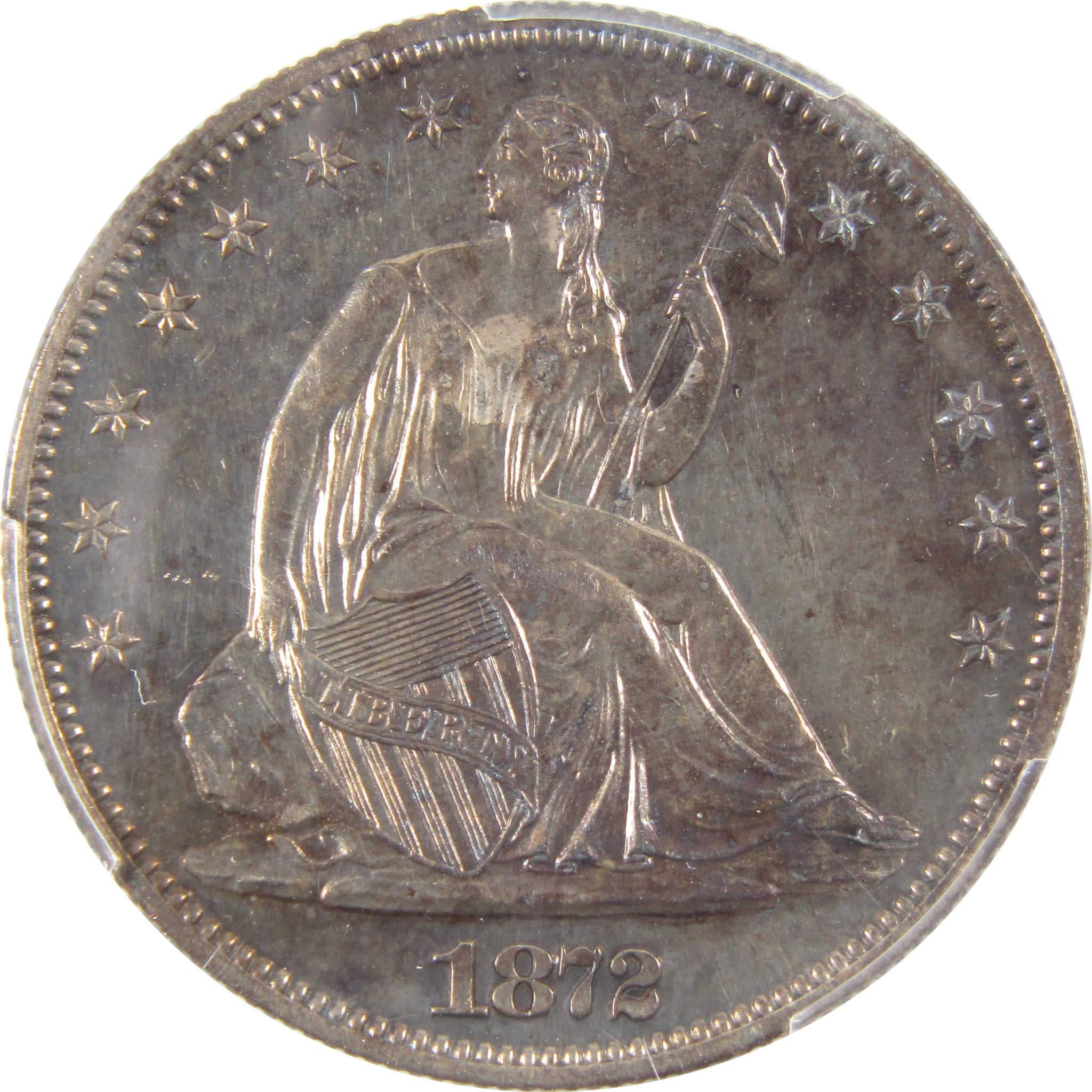 1872 Seated Liberty Half Dollar PR61 PCGS 90% Silver 50c PR SKU:I9202