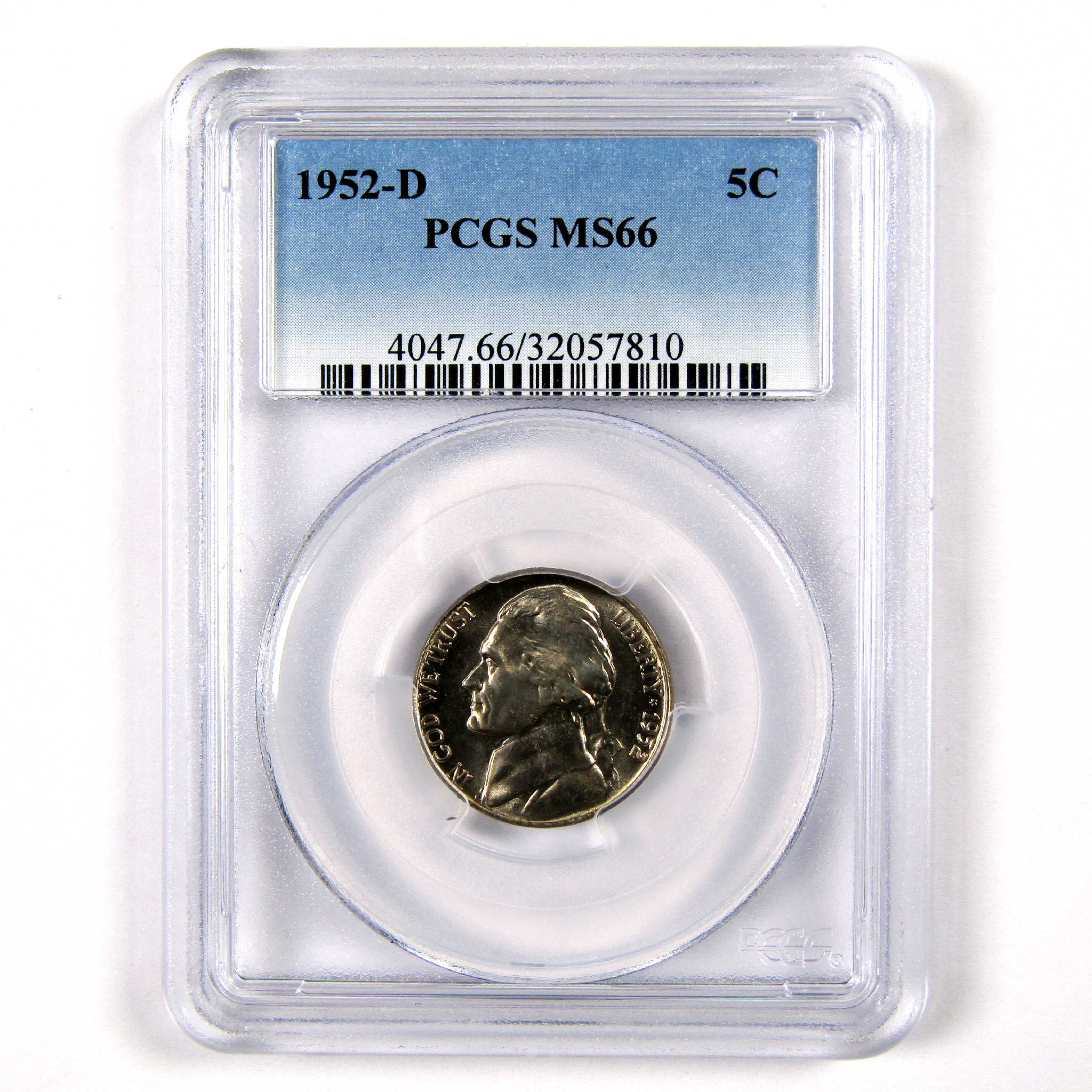 1952 D Jefferson Nickel MS 66 PCGS 5c Uncirculated Coin SKU:CPC5206