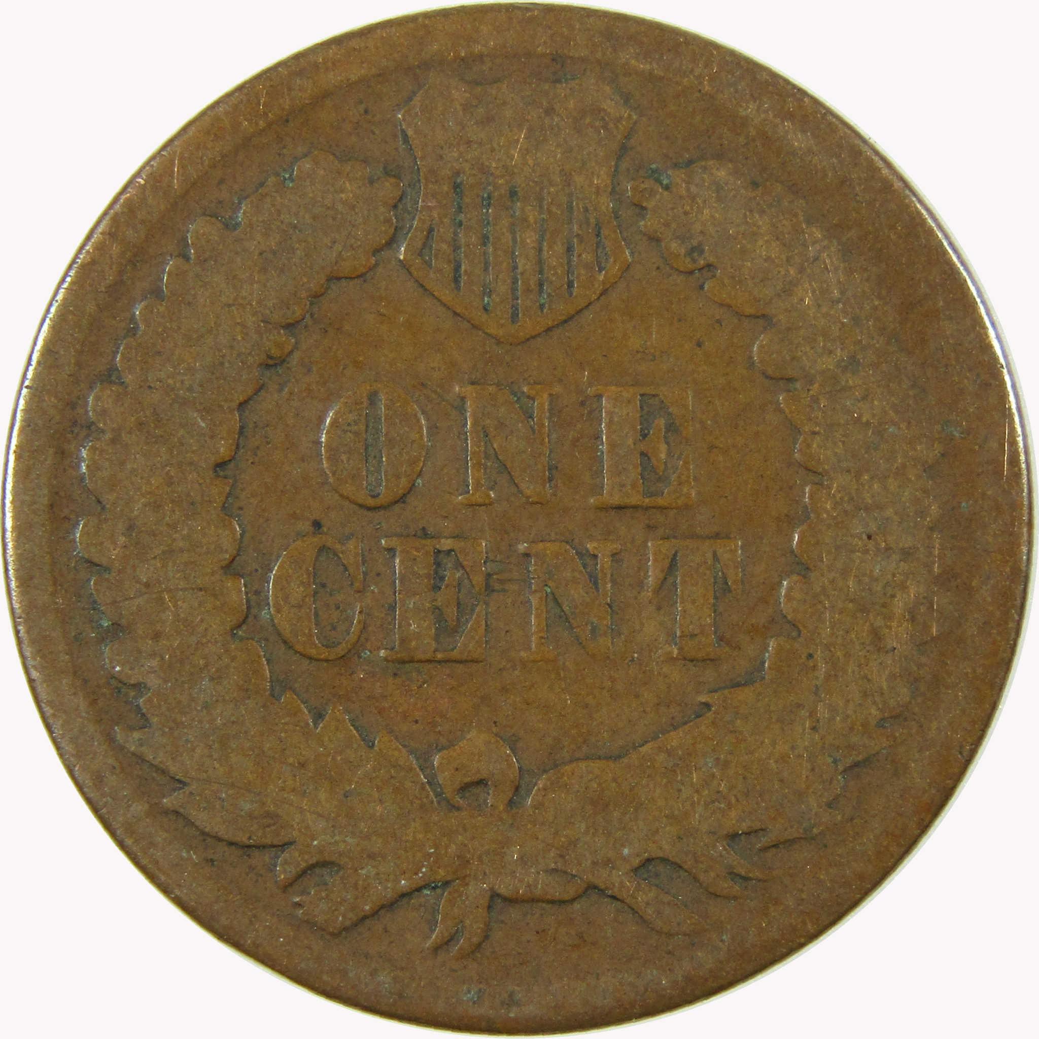 1873 Closed 3 Indian Head Cent AG About Good Penny SKU:I26600