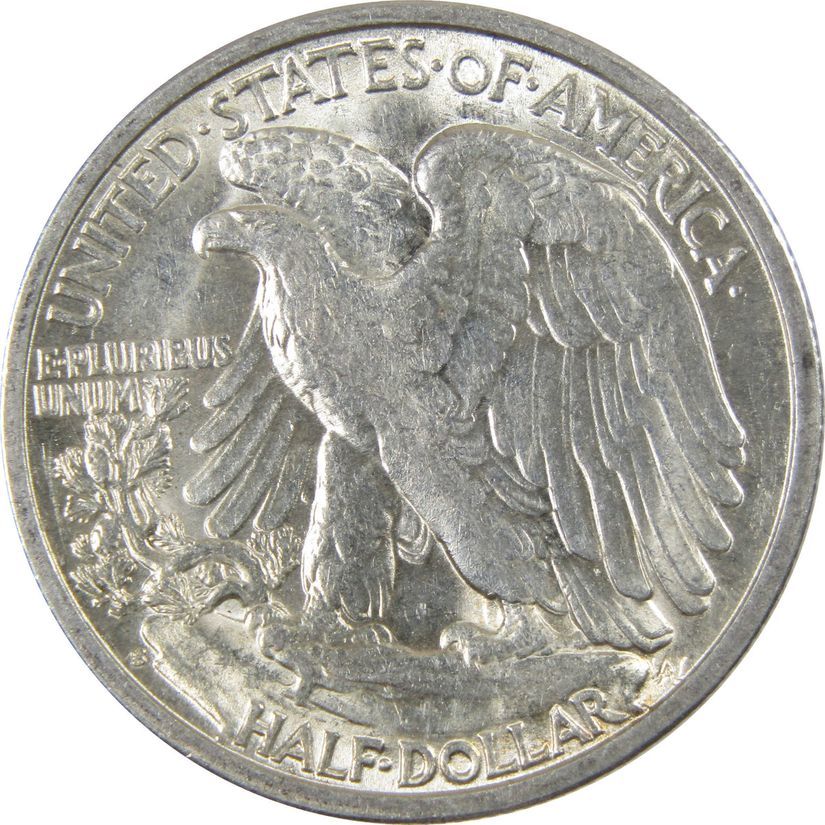 1945 S Liberty Walking Silver 50c Borderline Uncirculated SKU:I28652