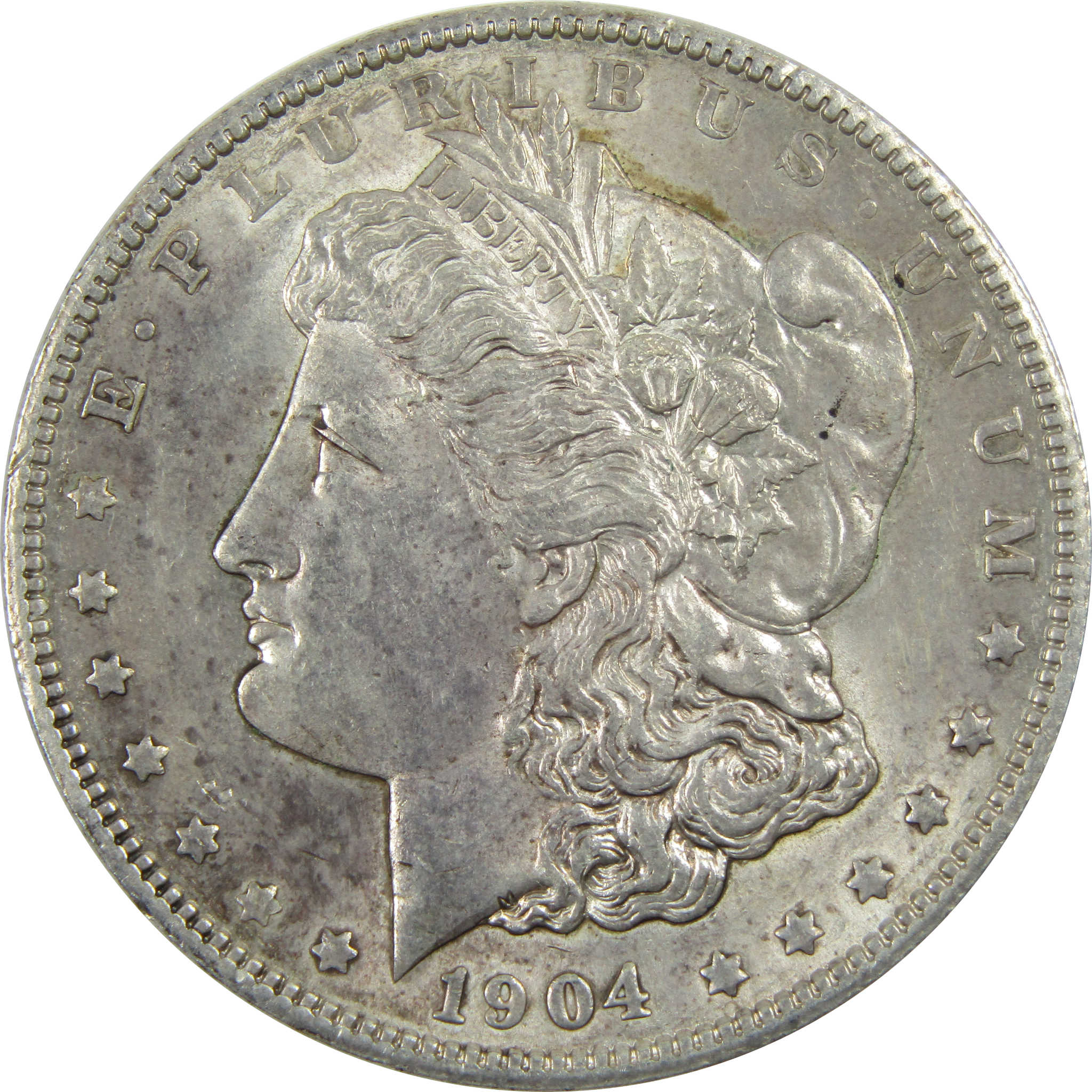 1904 Morgan Dollar AU About Uncirculated Silver $1 Coin SKU:I13363 - Morgan coin - Morgan silver dollar - Morgan silver dollar for sale - Profile Coins &amp; Collectibles