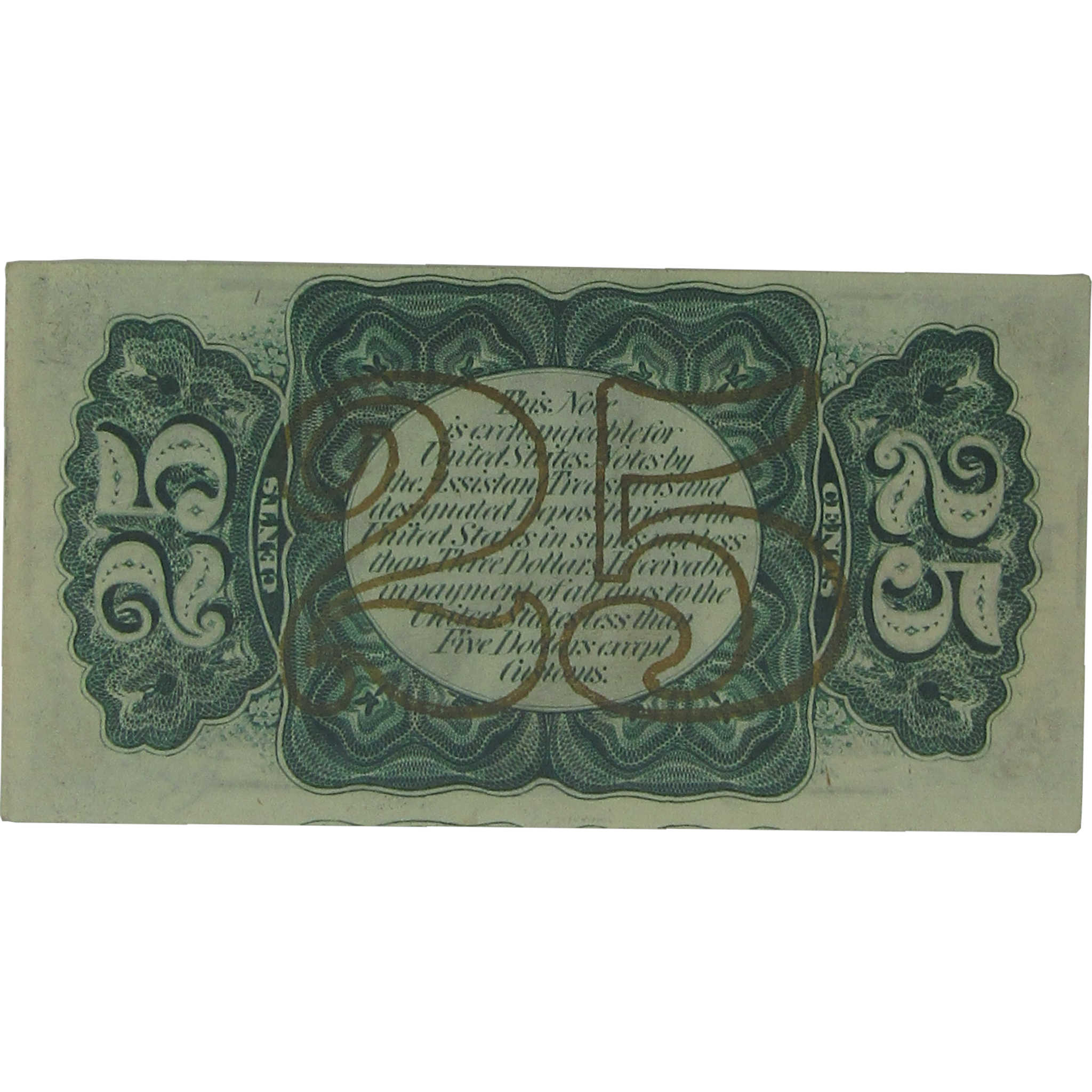 25c Fractional Note Third Issue Fr 1294 Choice Uncirculated 63 EPQ PMG