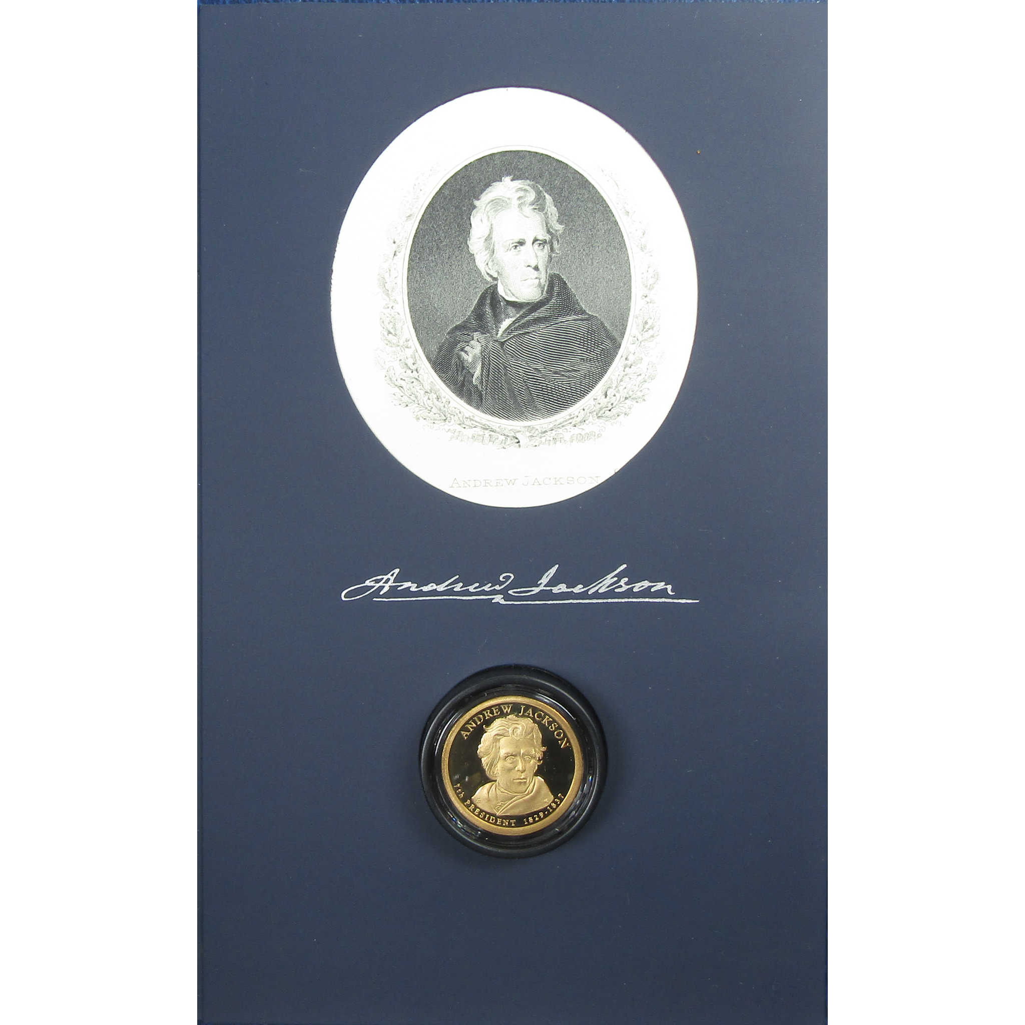 2008 S Andrew Jackson Presidential Dollar Signature Set SKU:CPC9047