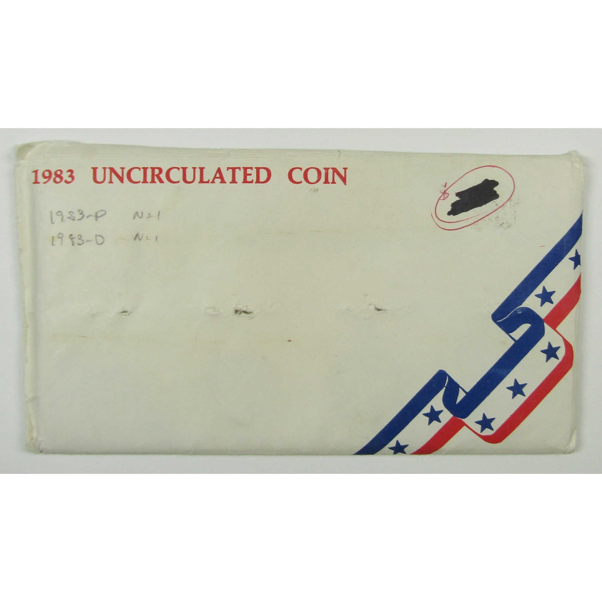 1983 P&D Unofficial 10-Coin Uncirculated Mint Set SKU:I28190