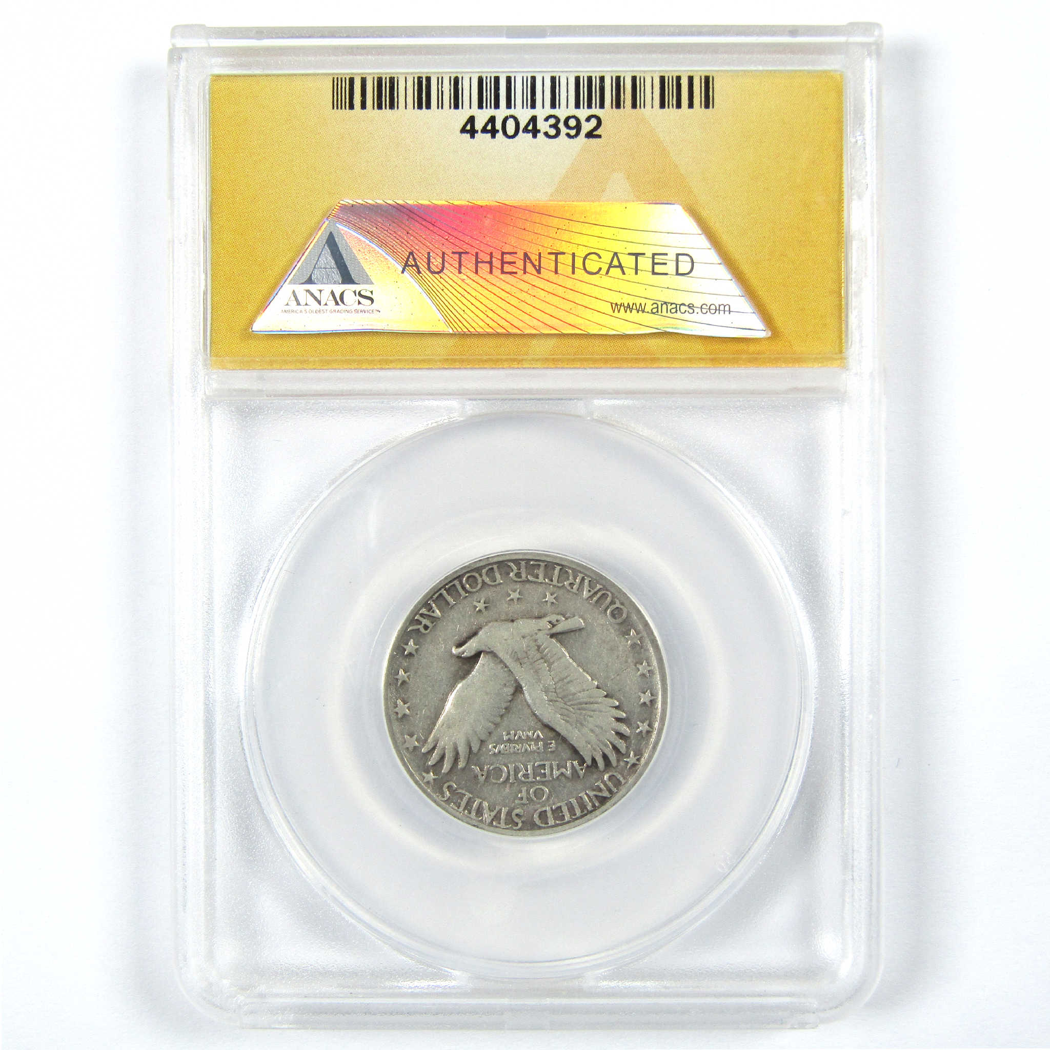 1927 S Standing Liberty Quarter VF 20 ANACS Silver 25c Coin SKU:I11844
