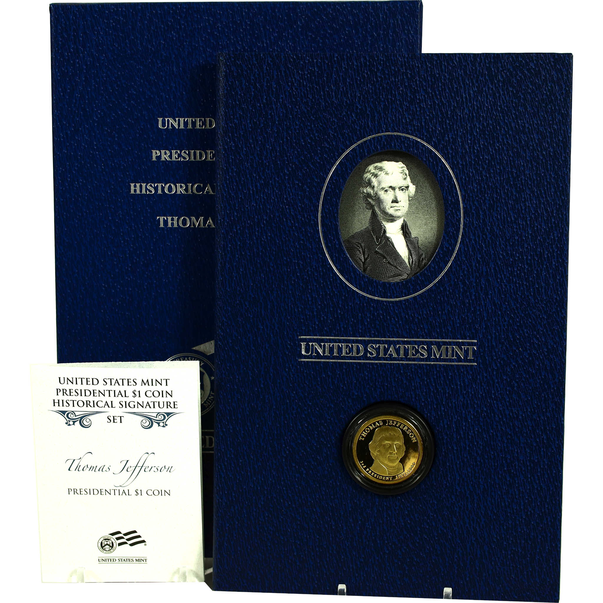 2007 S Thomas Jefferson Presidential Dollar Signature Set SKU:CPC9049