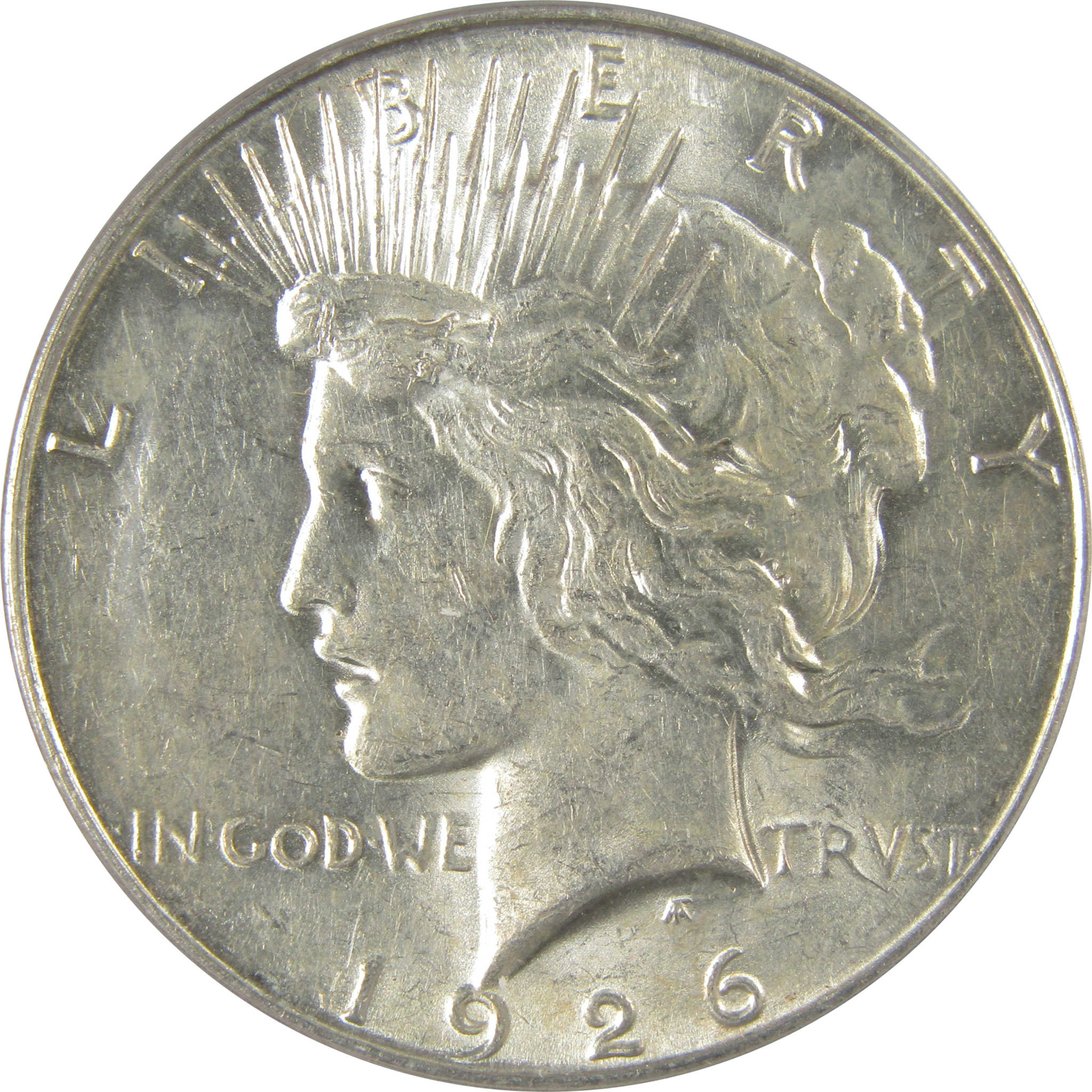 1926 S Peace Dollar AU 58 ANACS Silver $1 Coin SKU:I20895