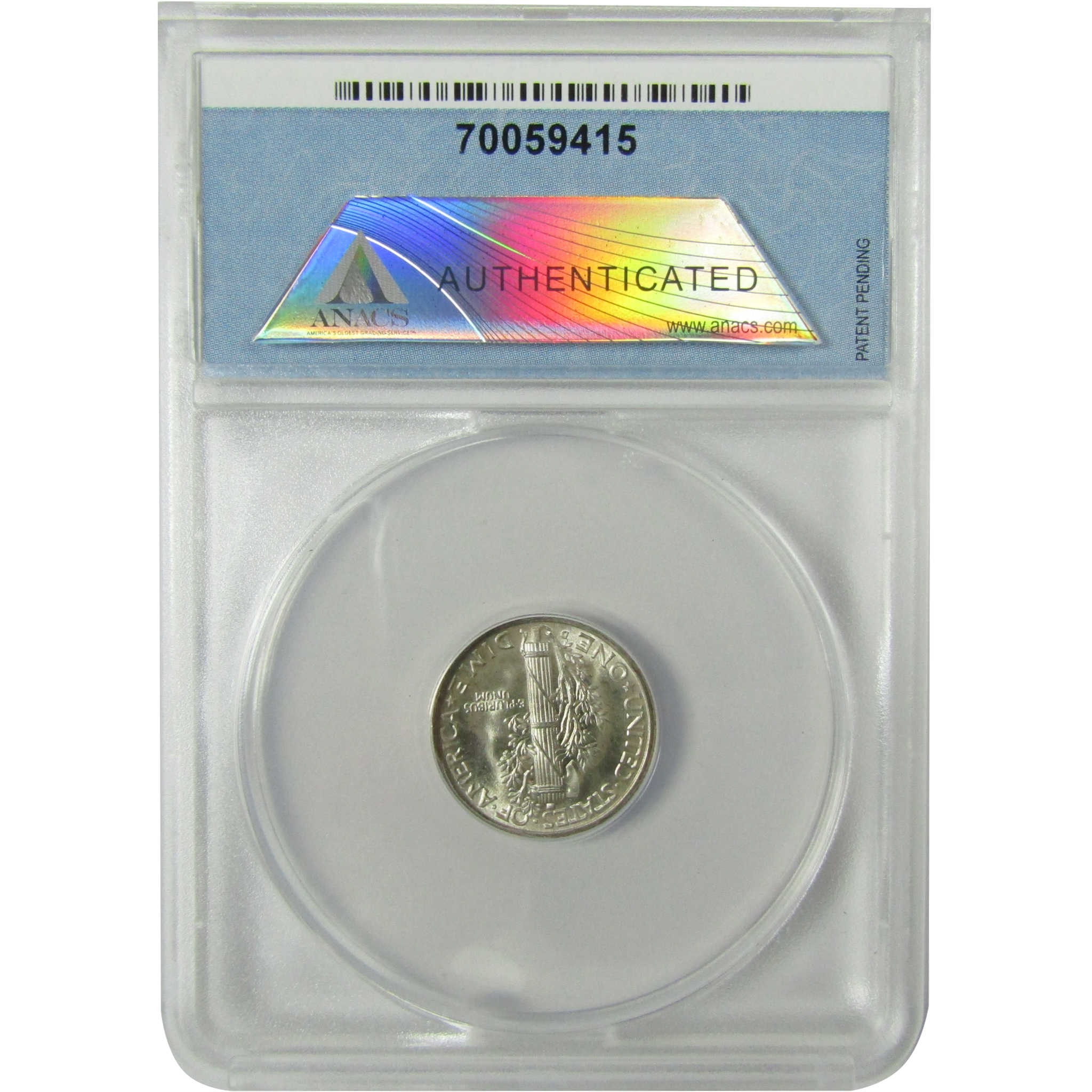1939 D Mercury Silver Dime MS 67 ANACS 10c Coin SKU:I28421