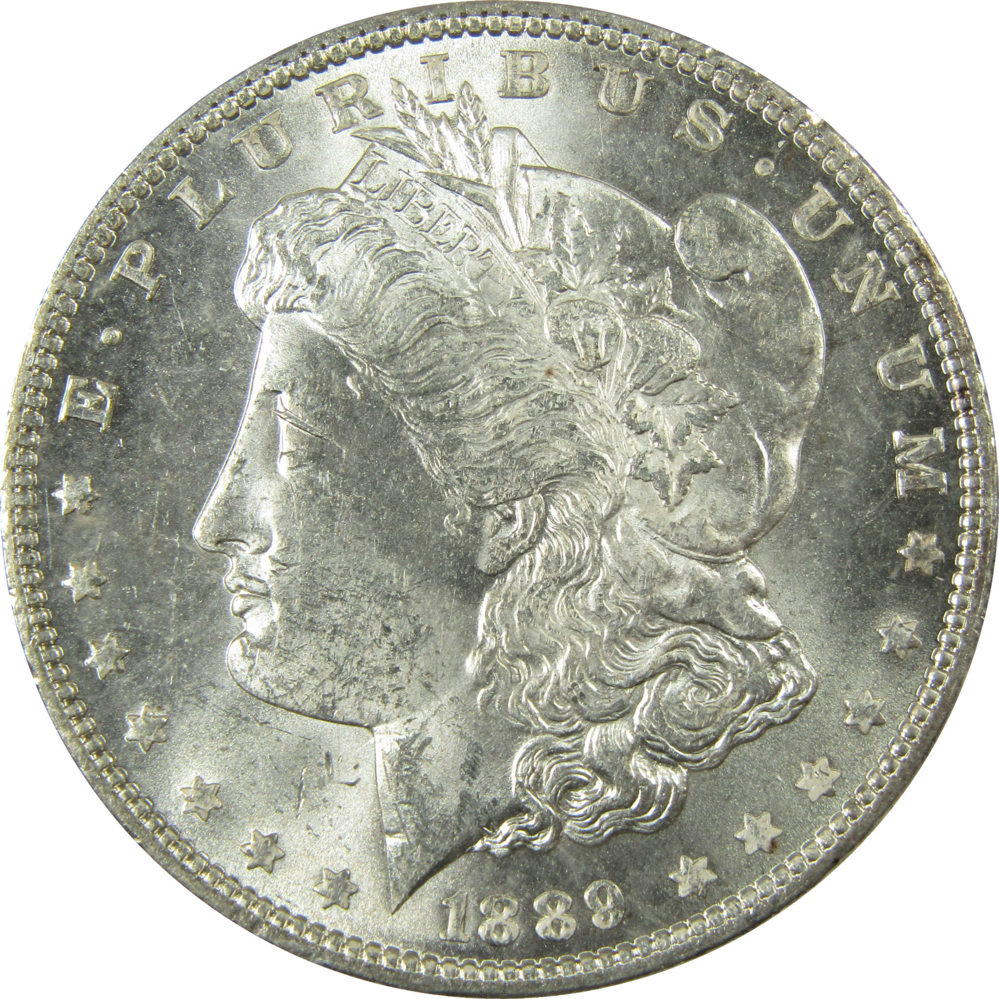 1889 Morgan Silver Dollar Uncirculated Mint State $1 Coin SKU:I27515