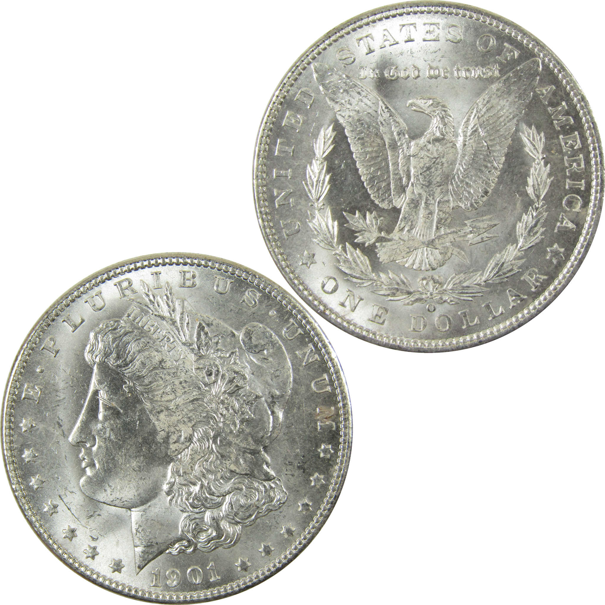 1901 O Morgan Silver Dollar Uncirculated Mint State $1 Coin SKU:I28386