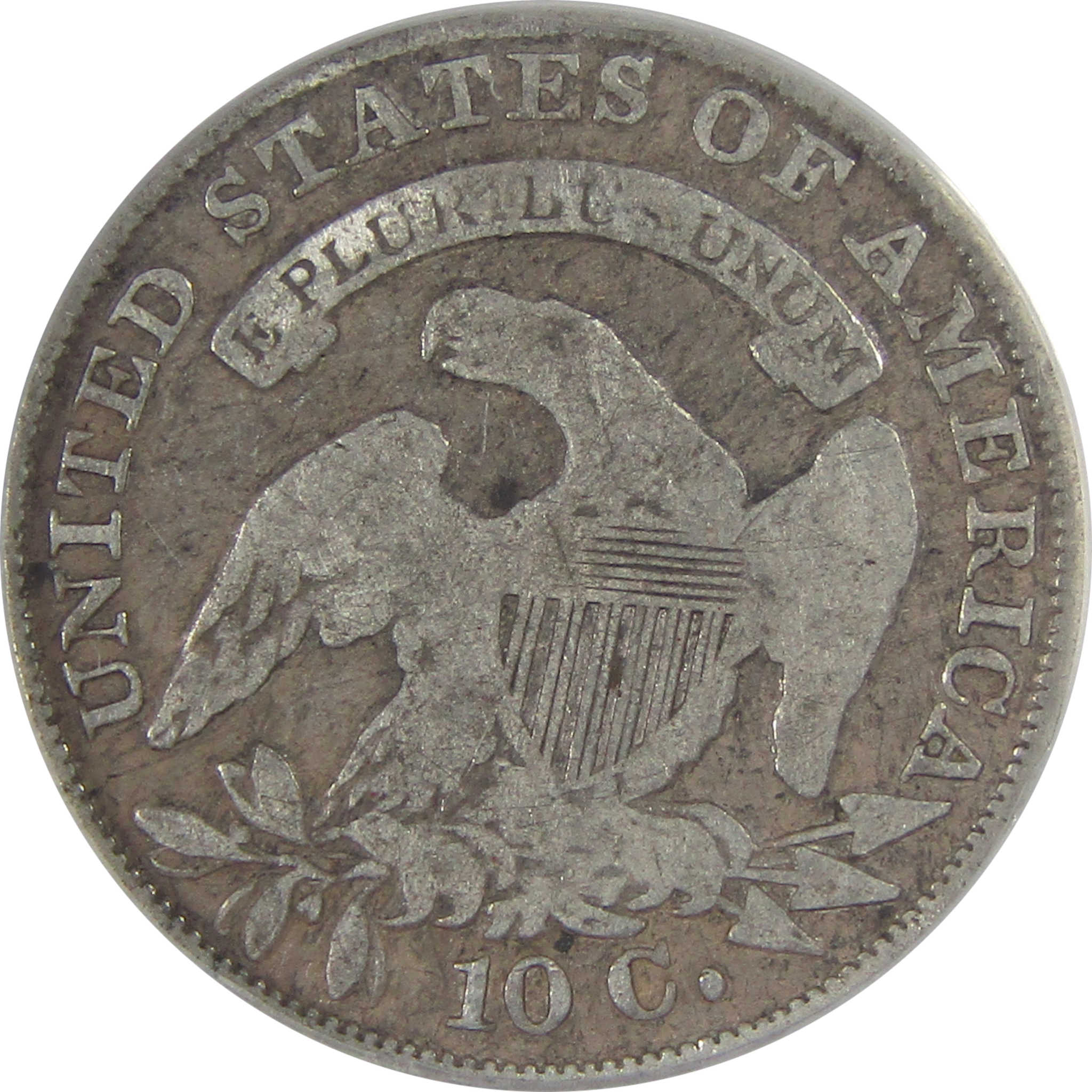 1835 Capped Bust Dime F 12 ANACS Silver 10c Coin SKU:I23677