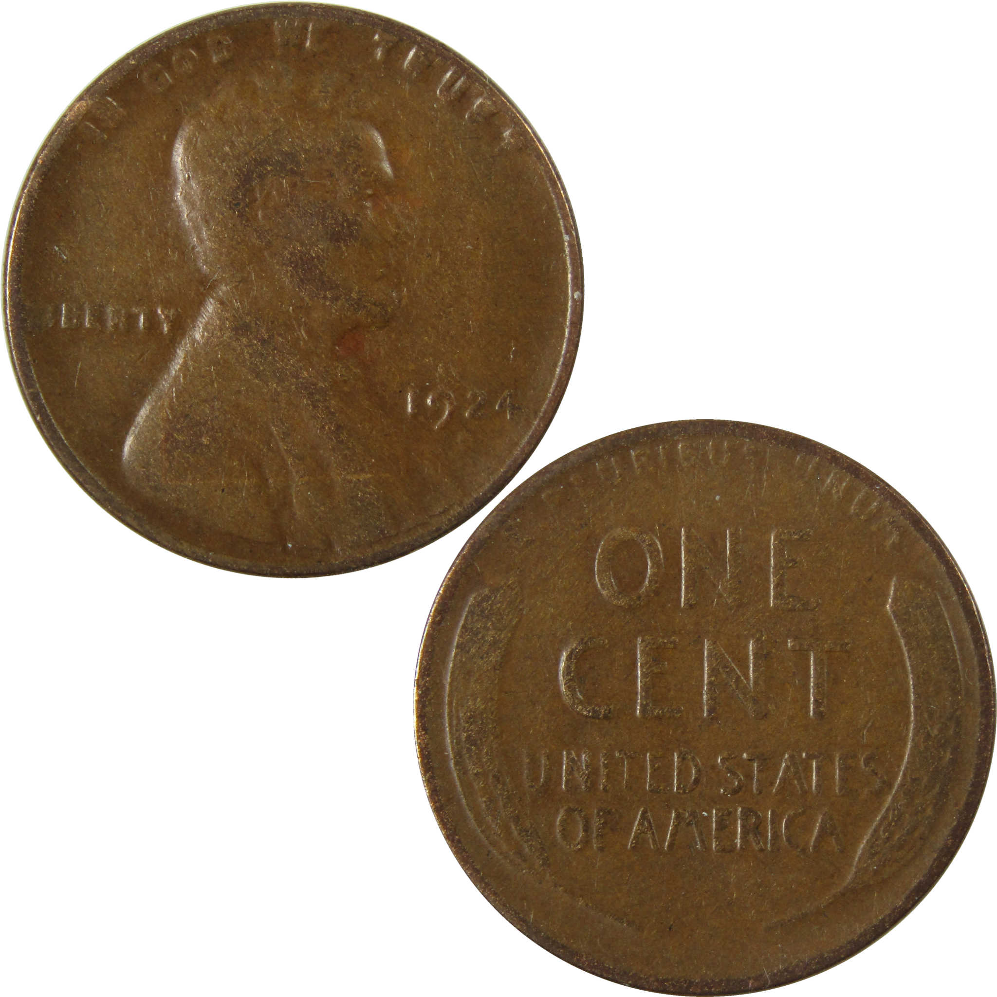 1924 D Lincoln Wheat Cent VG Very Good Penny 1c Coin SKU:I28101