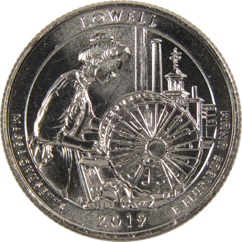 2019 D Lowell NHP National Park Quarter BU Uncirculated Clad 25c Coin